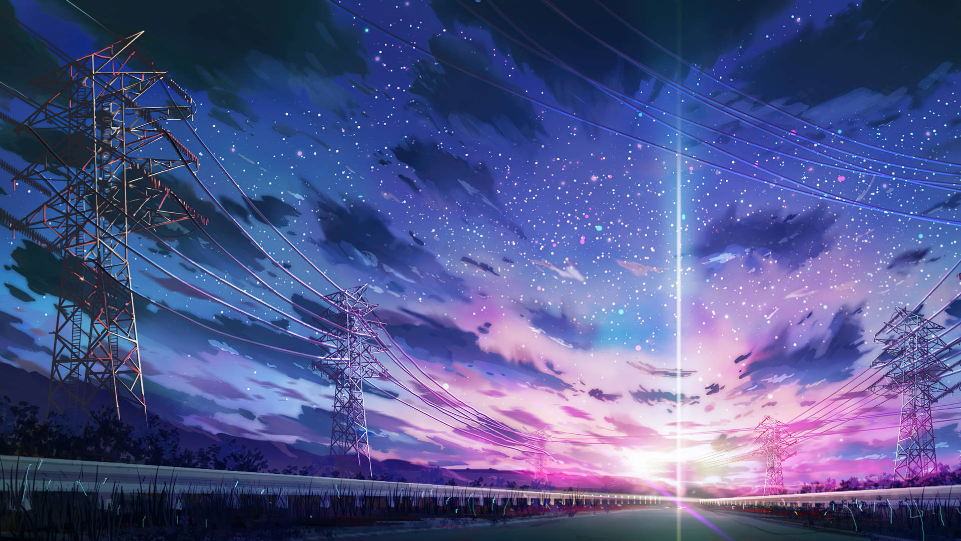 Anime Τοπίο 4k — 4K anime GIF Ταπετσαρία