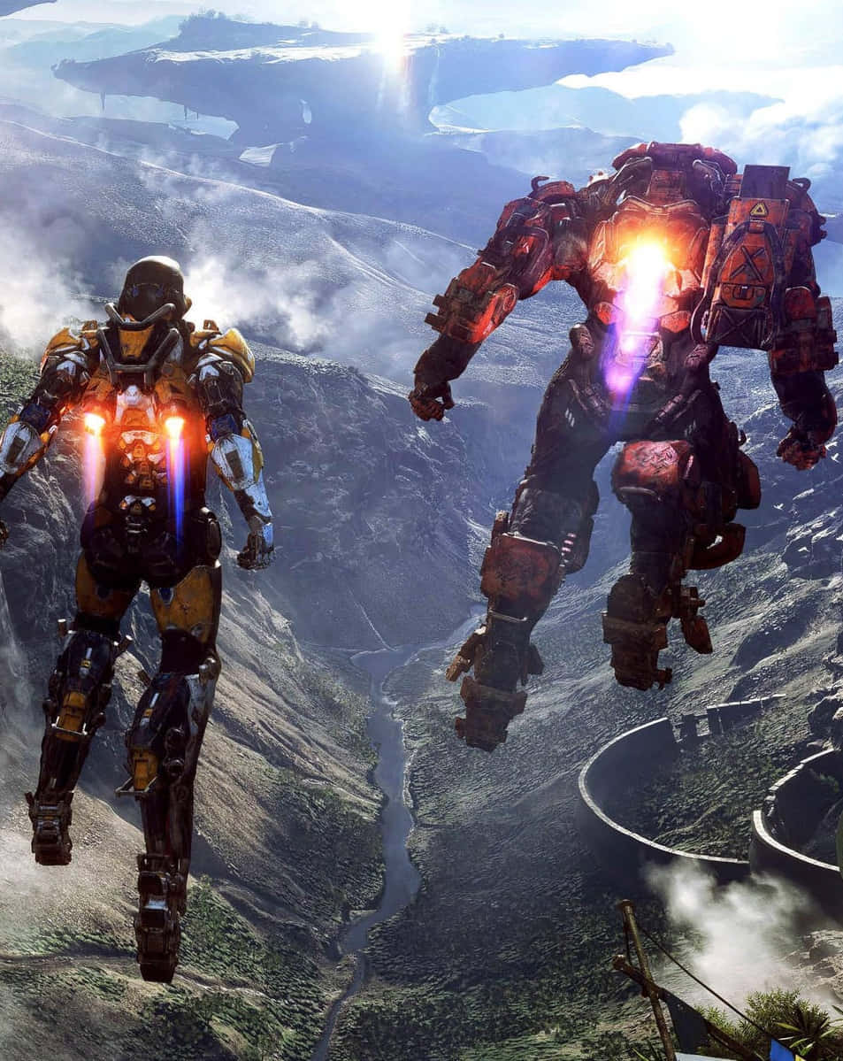 Φόντο Anthem Pixel 3 με Ranger και Colossus Ταπετσαρία