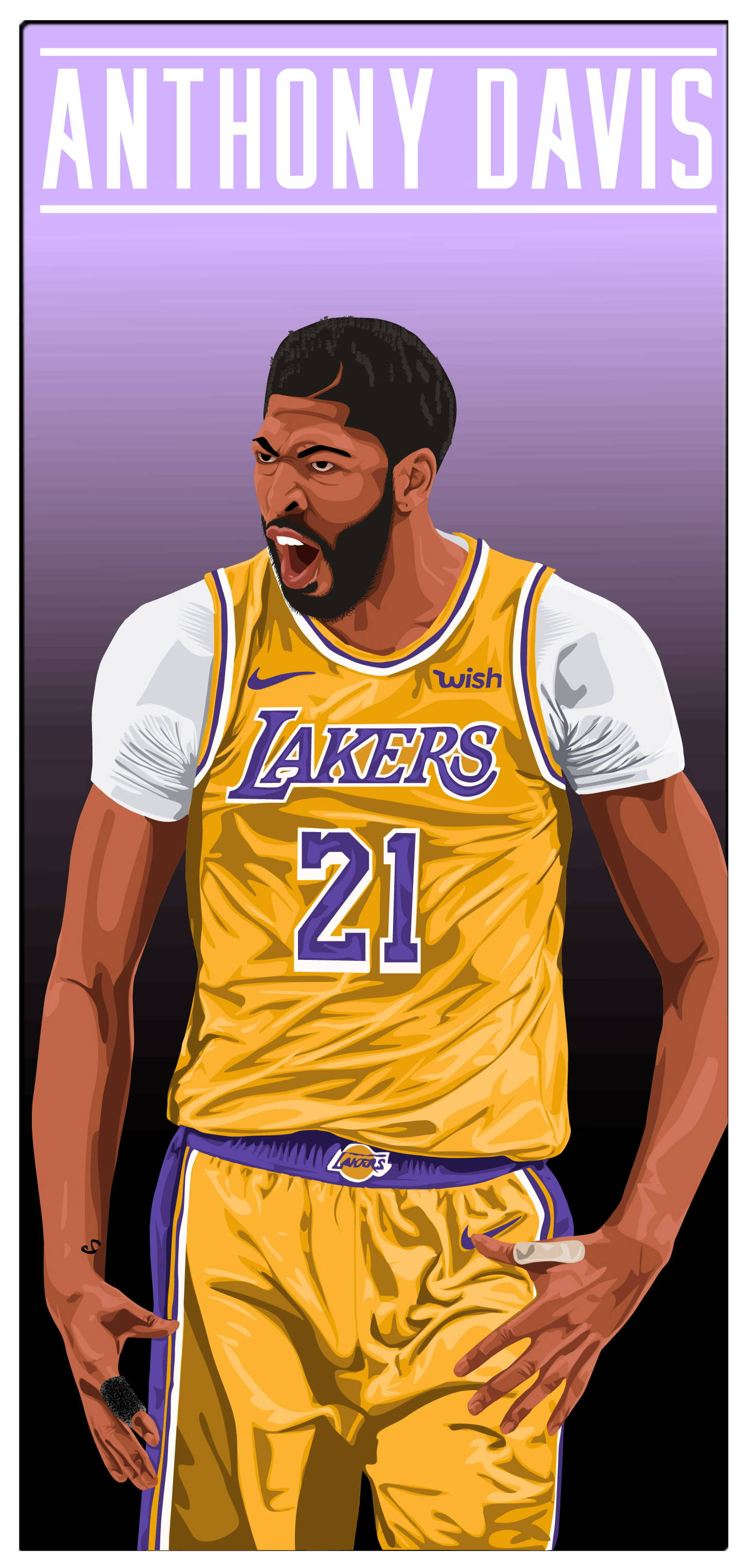 Anthony Davis Vector Art Ταπετσαρία