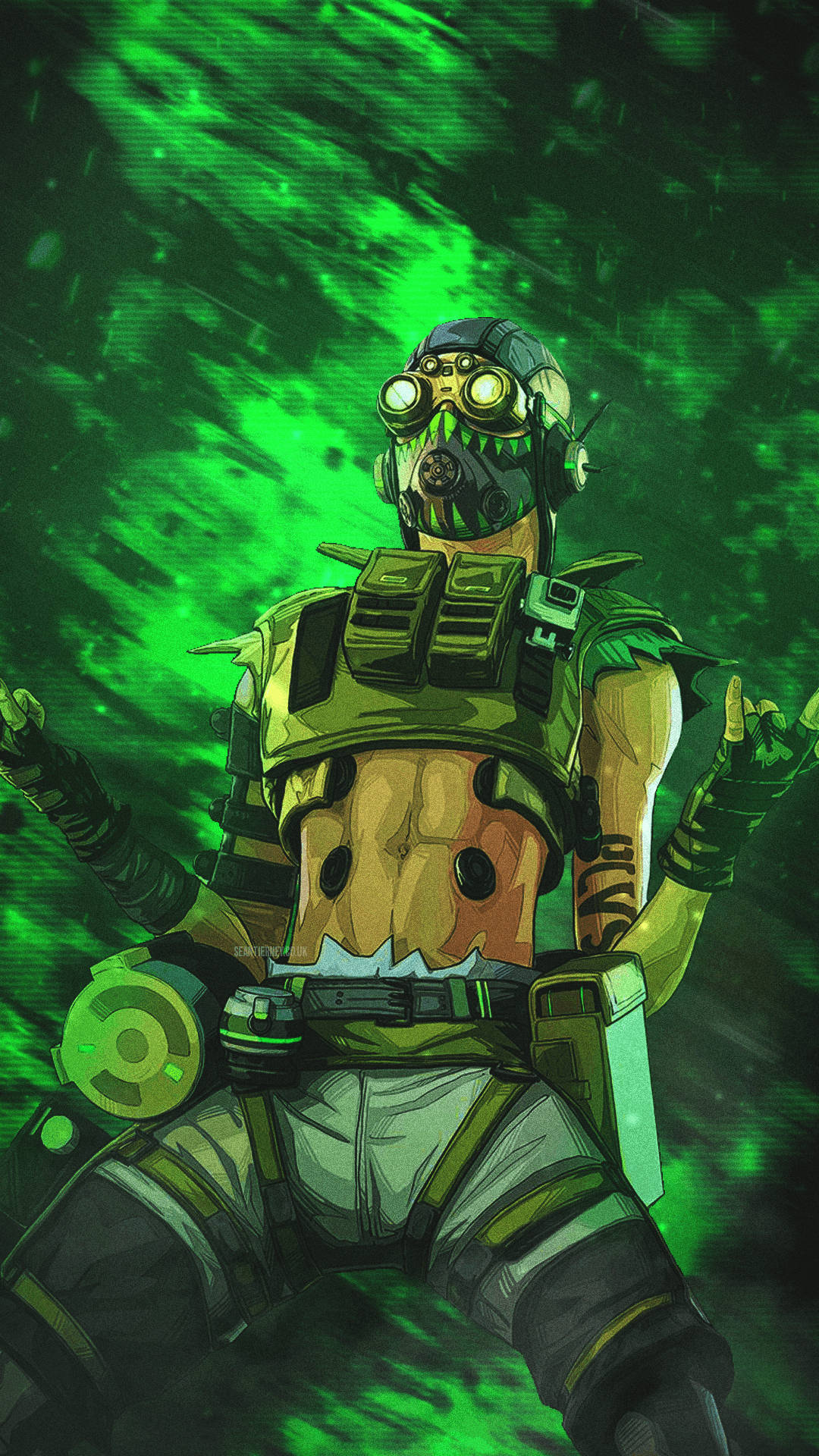 Apex Legends Octane Πράσινο Θέμα — Cool GIF Ταπετσαρία