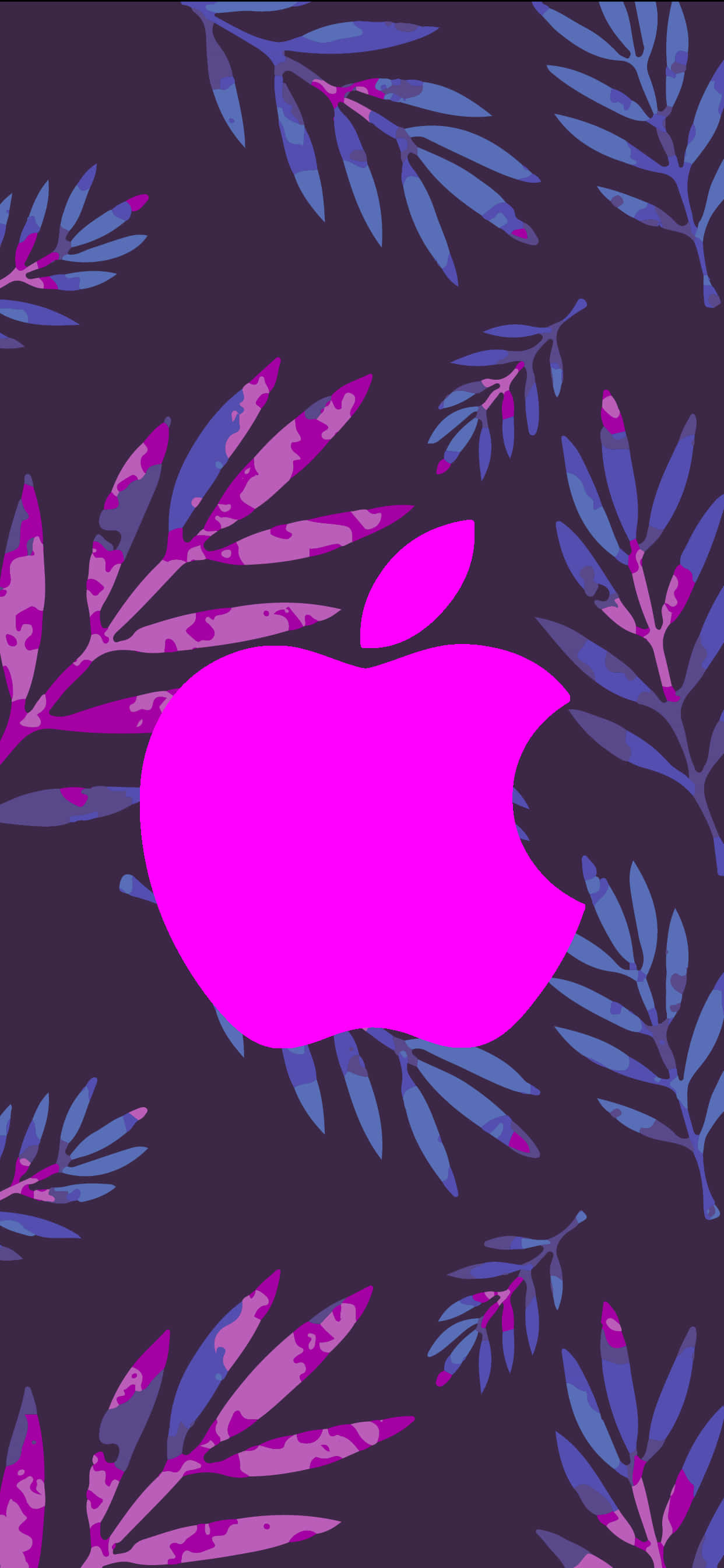Μεγάλο Μωβ Λογότυπο Καταπληκτικό Apple HD iPhone Ταπετσαρία