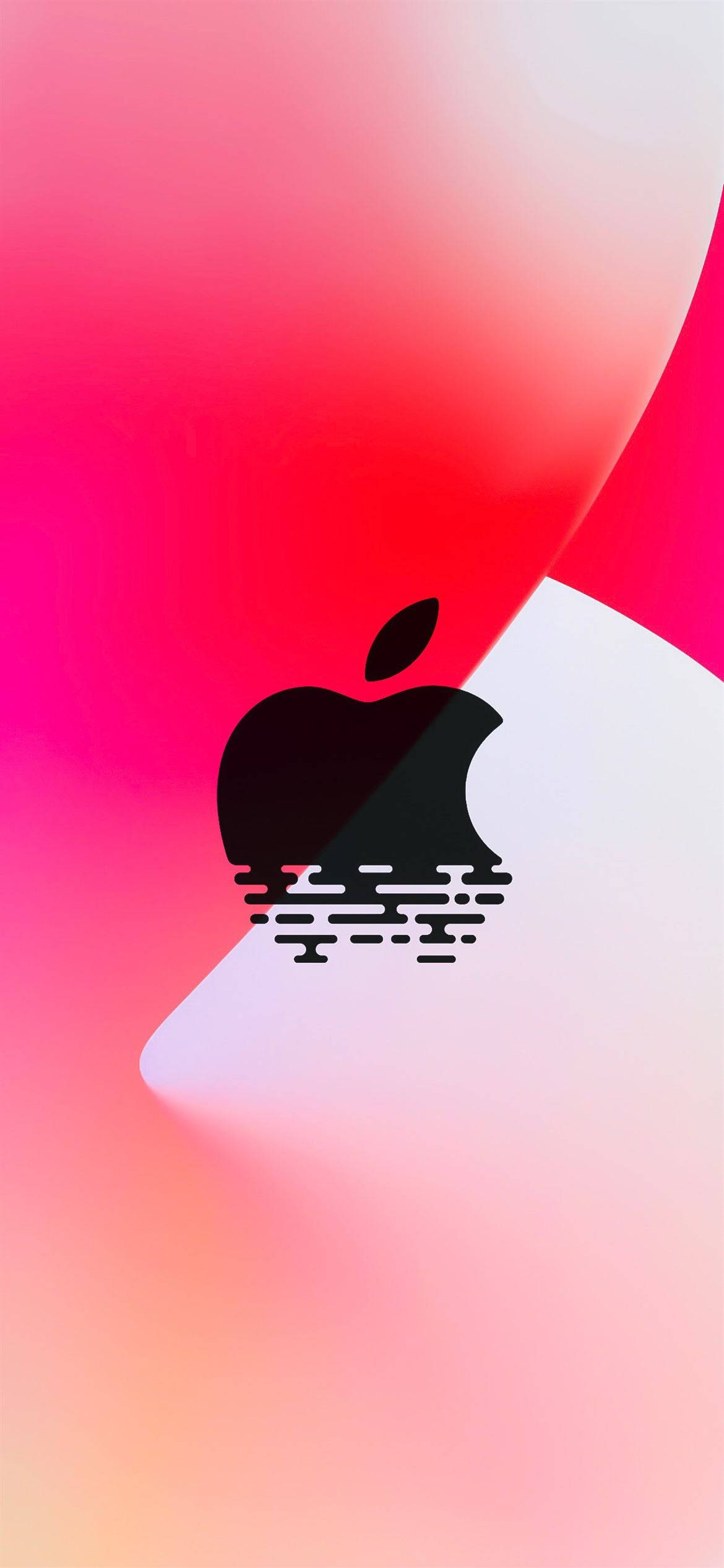 Κόκκινο Λογότυπο Apple σε iPhone 12 Ταπετσαρία