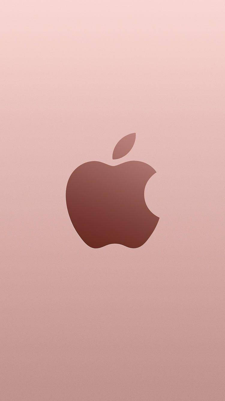Ροζ Χρυσό Λογότυπο Apple iPhone SE Ταπετσαρία
