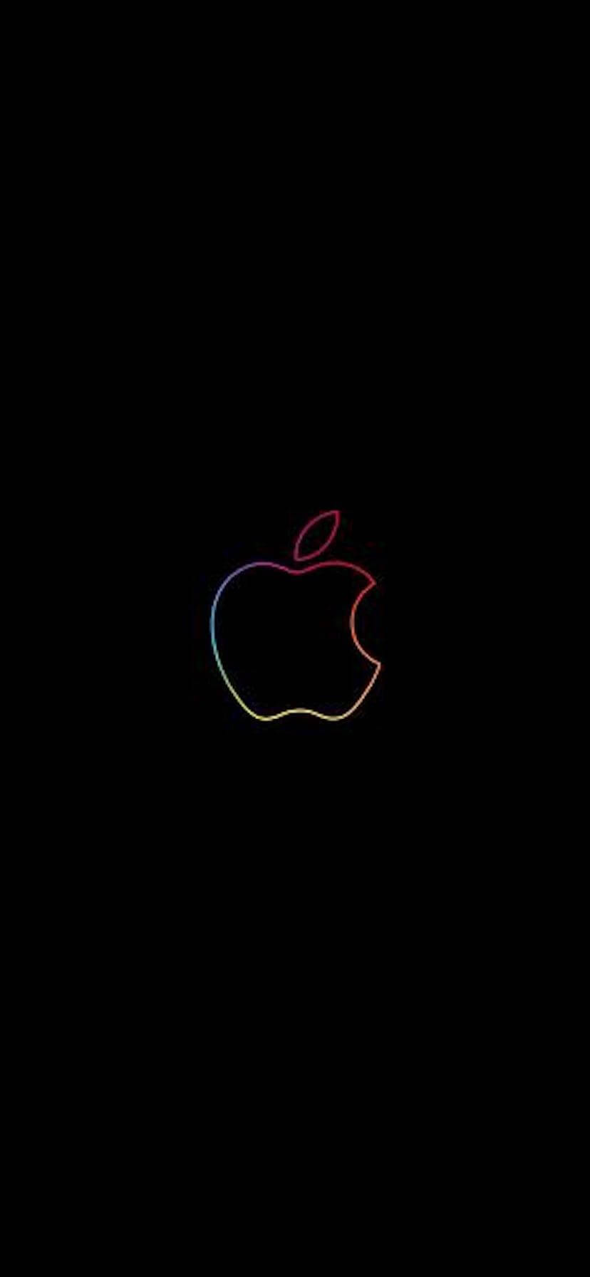 Apple iPhone XR με ζωηρές άκρες ουράνιου τόξου Ταπετσαρία
