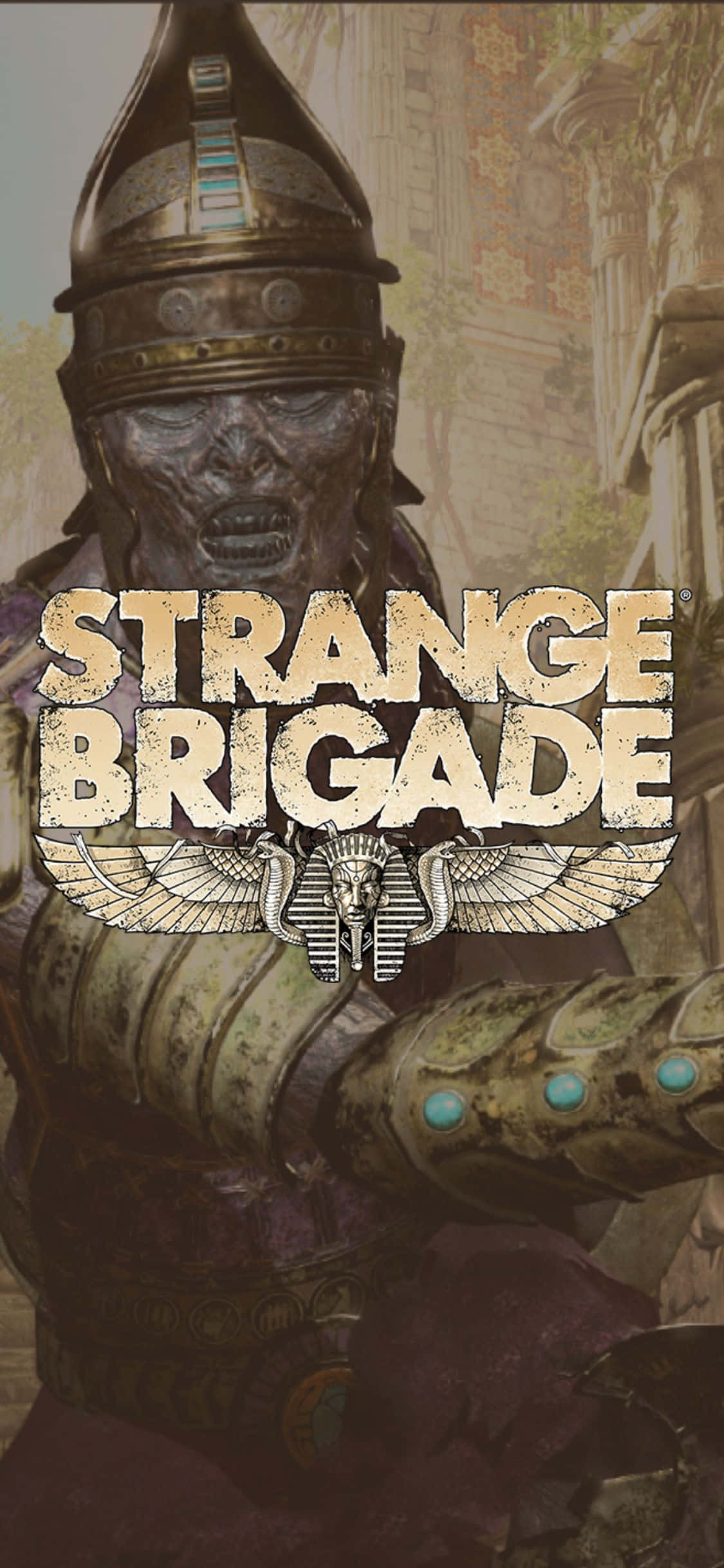 Armored Skeleton Zombie iPhone X Strange Brigade Background Ταπετσαρία