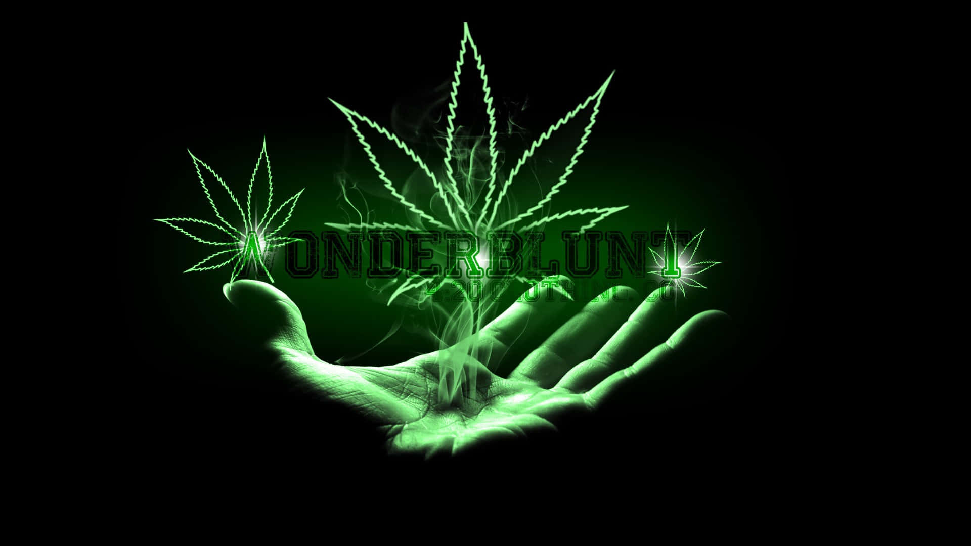 Νέον Art Εικόνα Ganja Ταπετσαρία