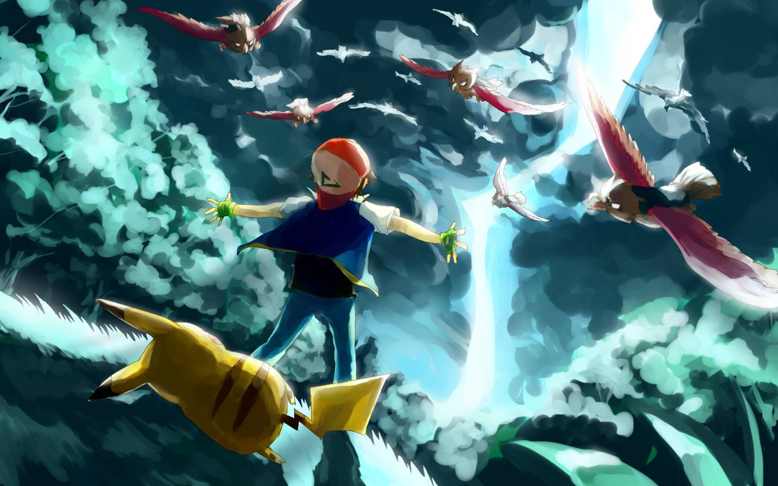 Ash Και Pikachu Pokemon Ταπετσαρία