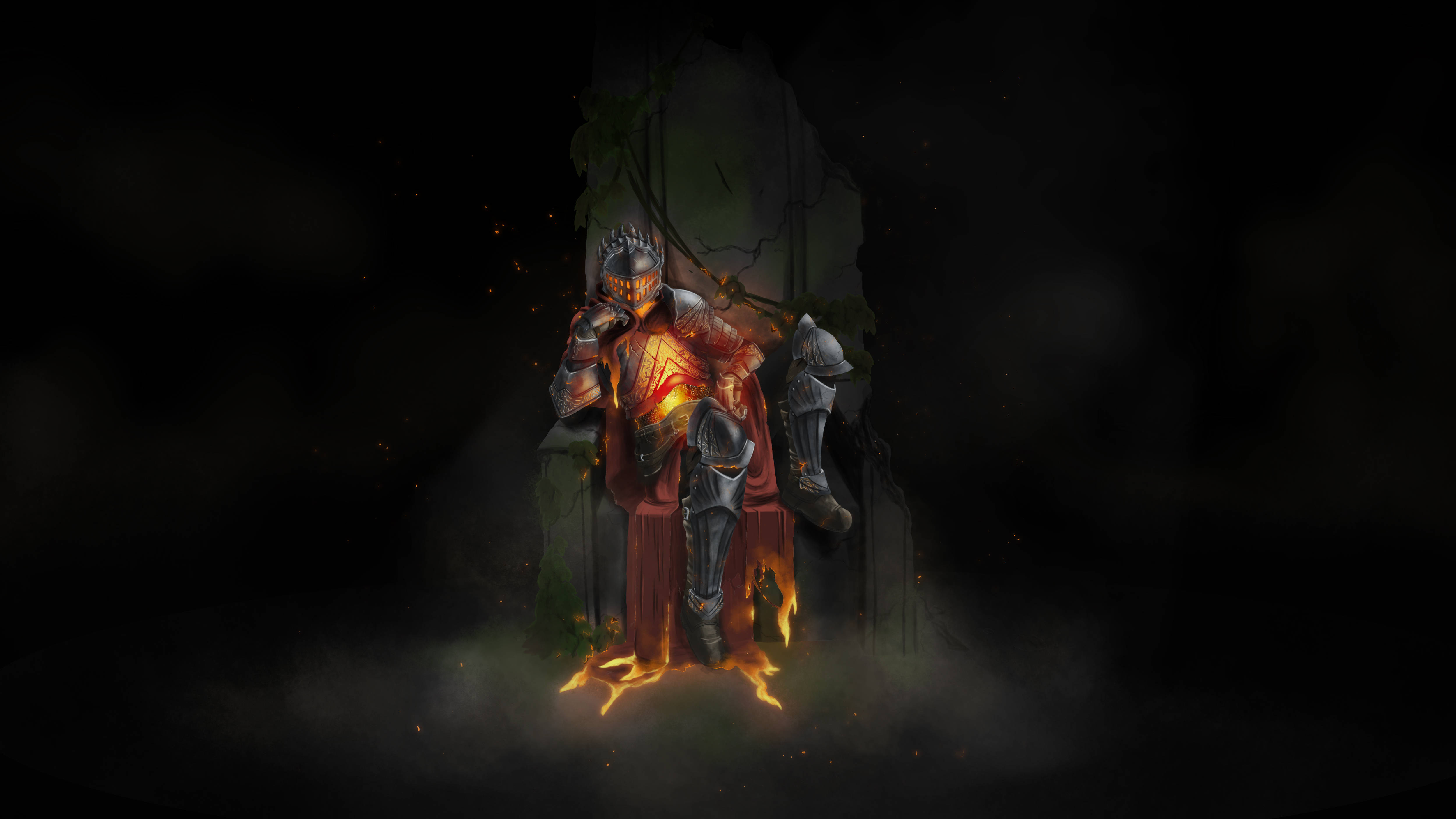Σκοτεινό Ashen Dark Souls III 4K Ταπετσαρία