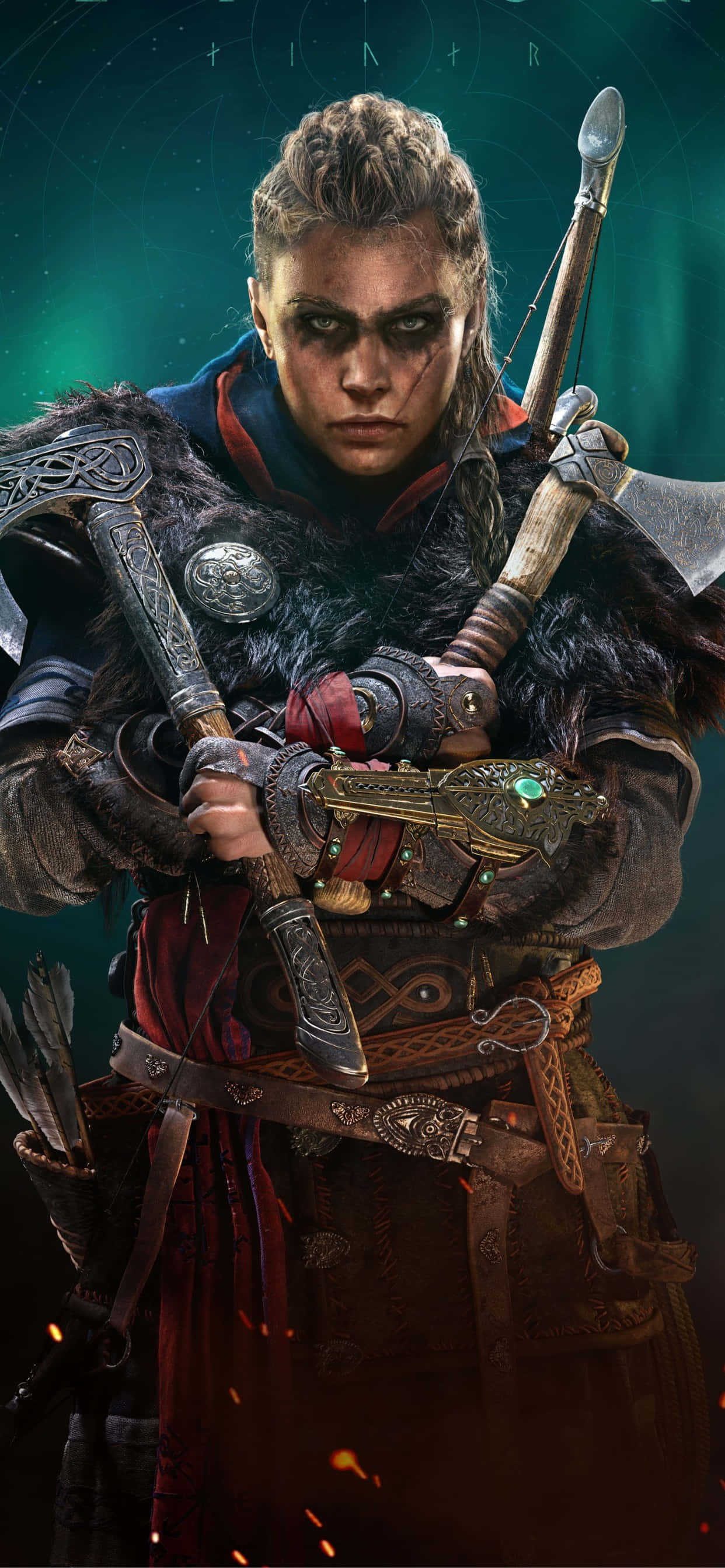Επική ταπετσαρία Assassin's Creed Valhalla για iPhone XS Max Ταπετσαρία