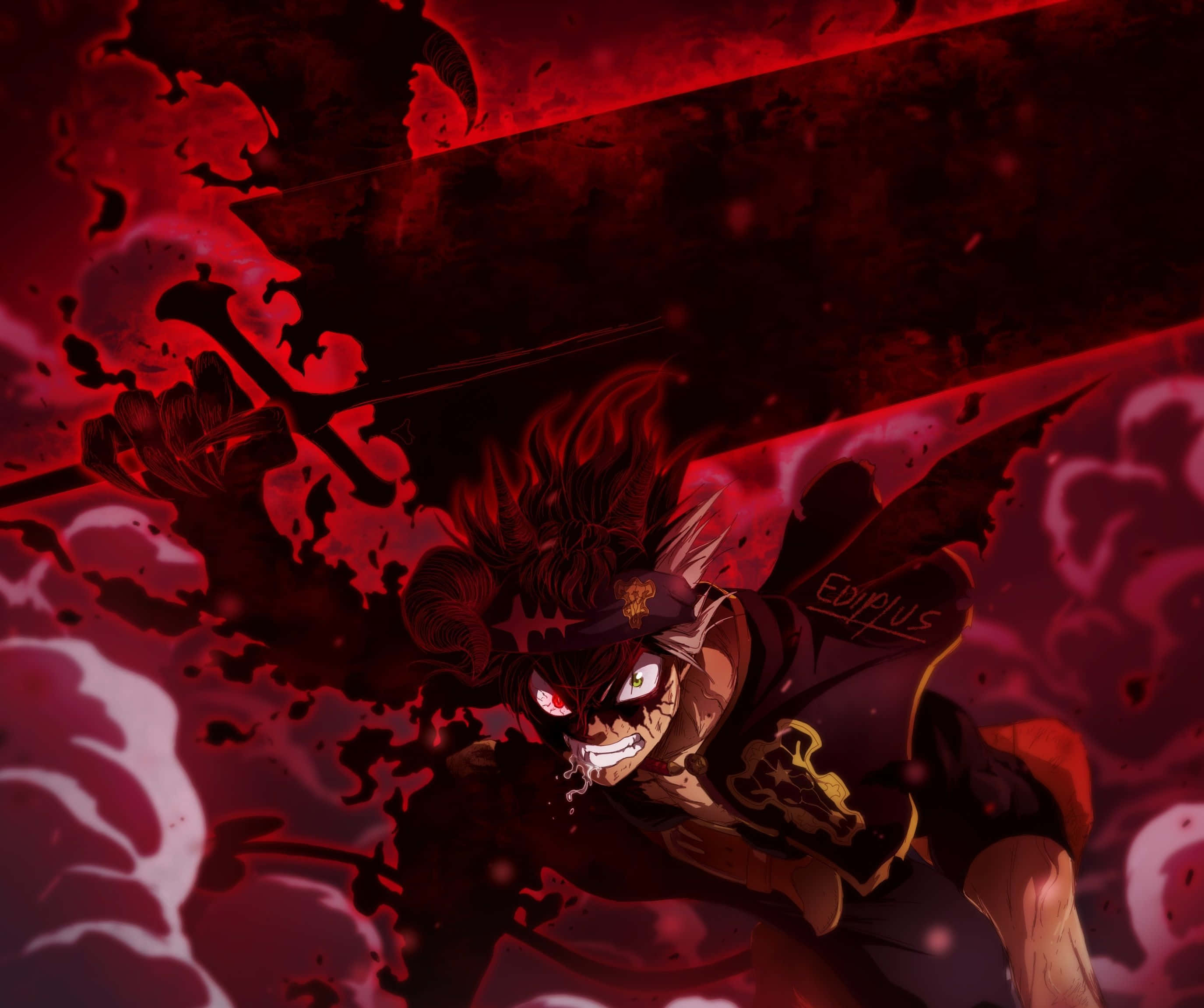 Asta Black Clover 4K Σκοτεινός Δαίμονας Berserk Ταπετσαρία