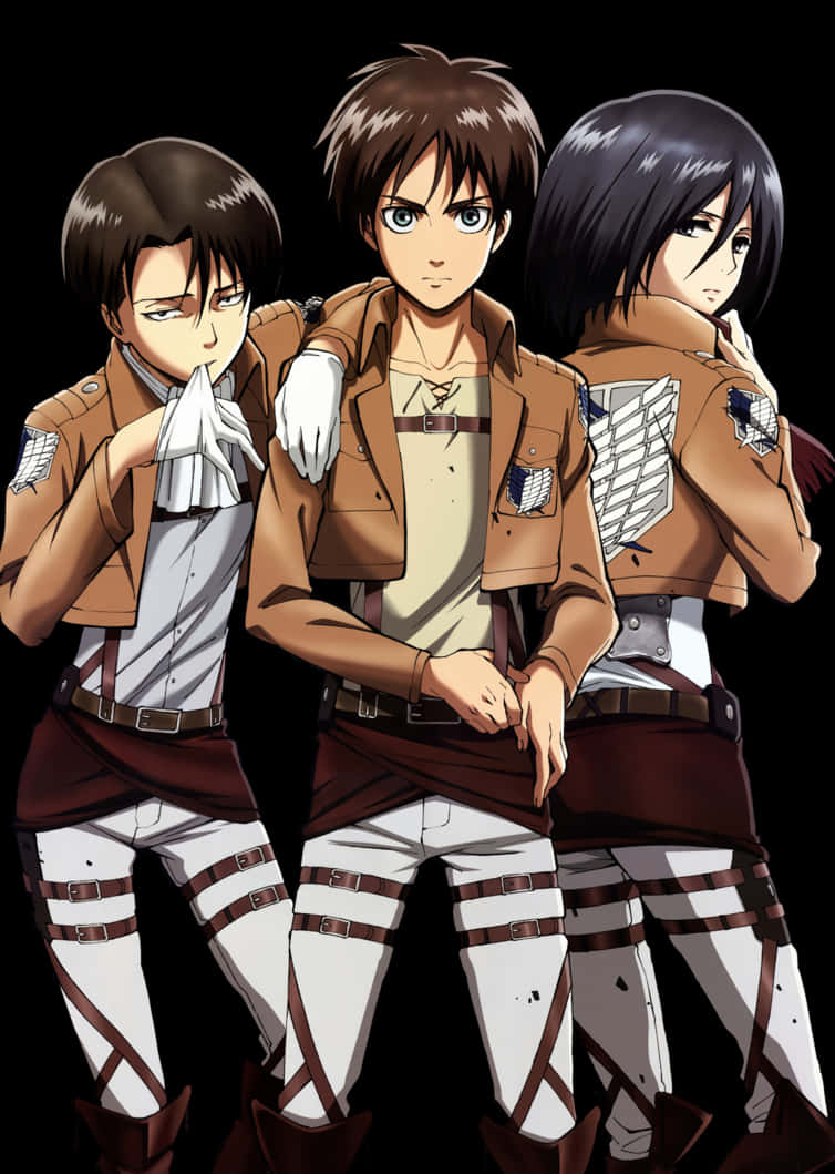 Κύριοι Χαρακτήρες του Attack on Titan Ταπετσαρία