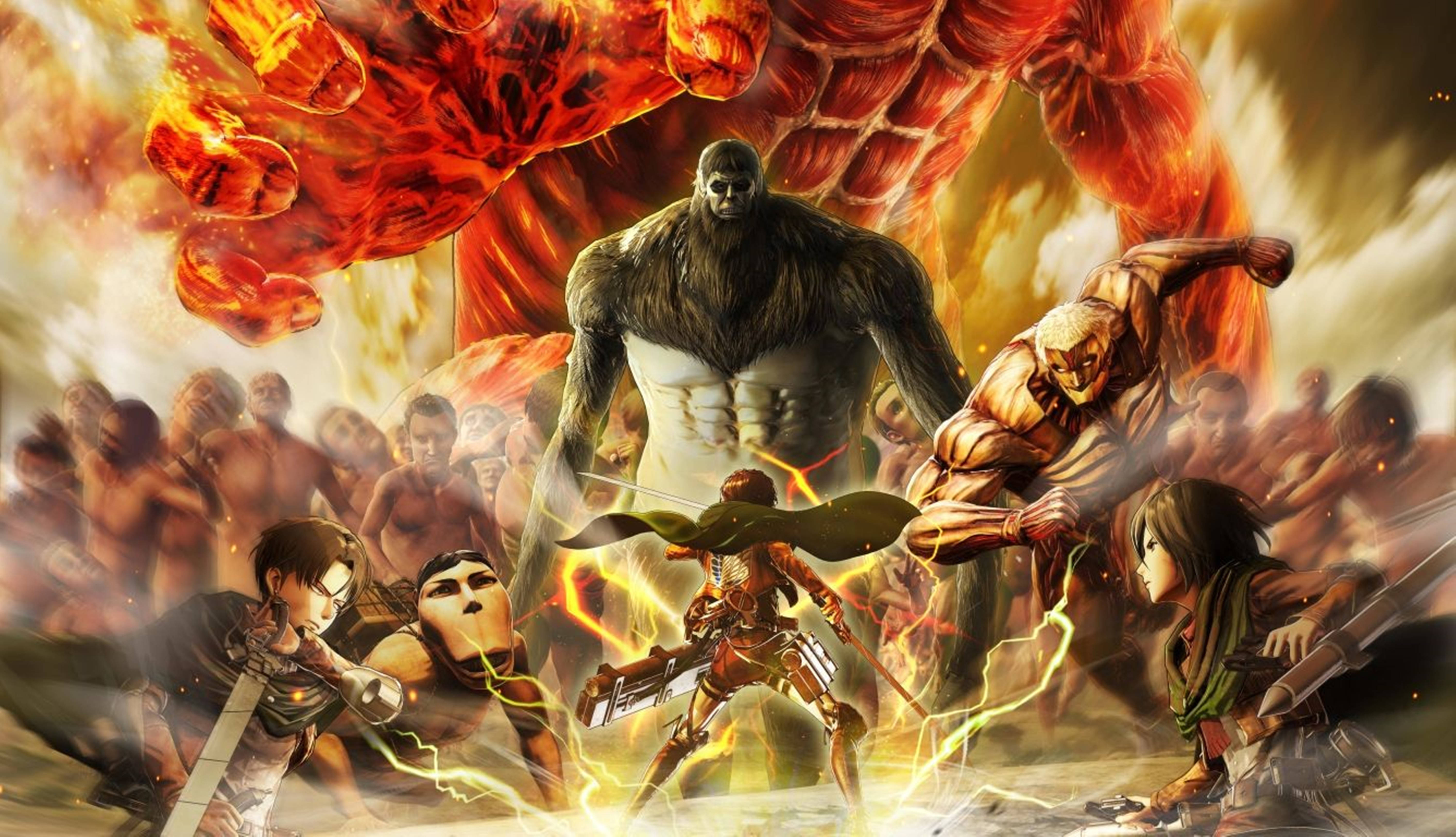Attack On Titans 4K Ανθρωποφάγοι Τιτάνες Ταπετσαρία