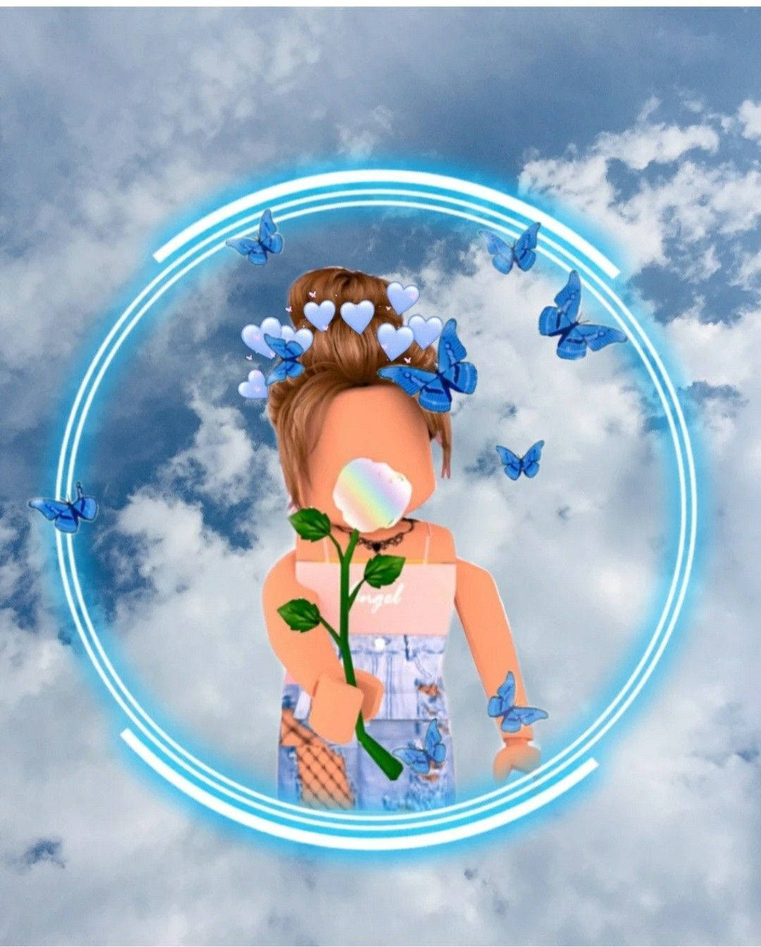 Μπλε Avatar Roblox Ταπετσαρία