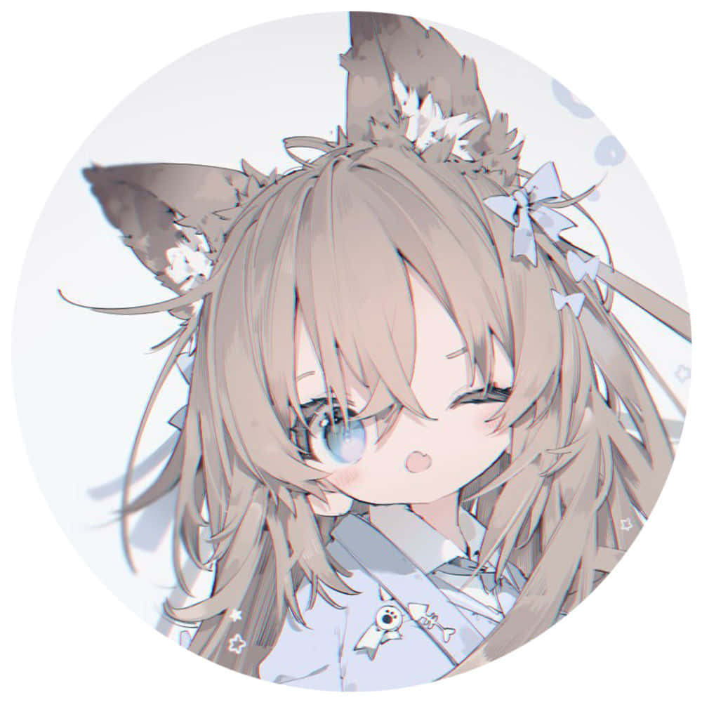 Avatar κοριτσιού anime με τριχωτά αυτιά Ταπετσαρία