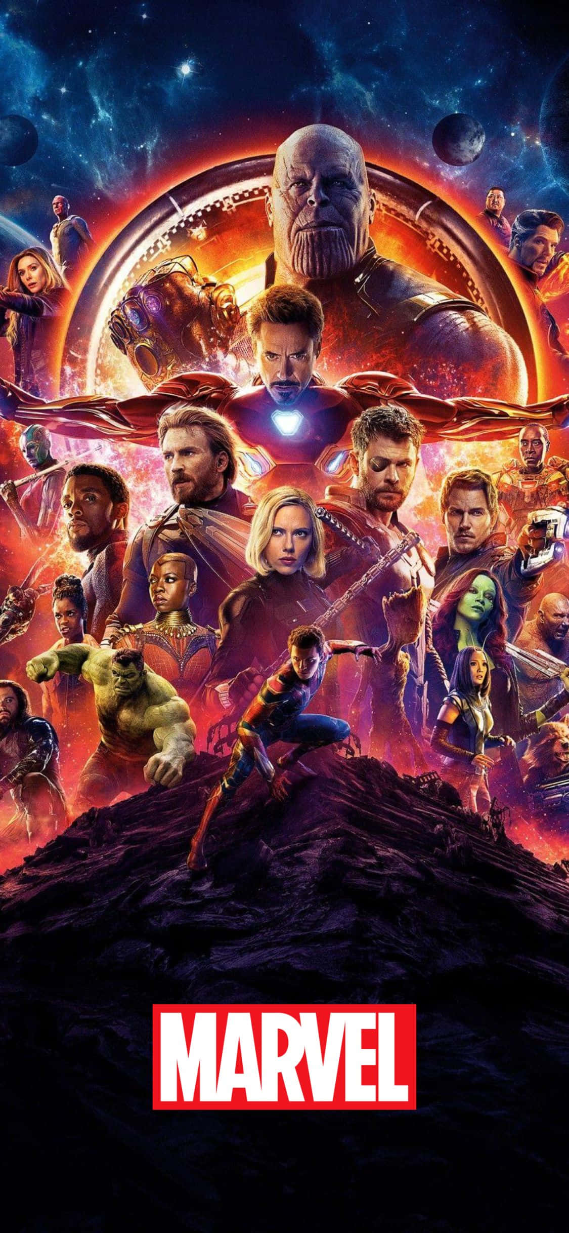 Αφίσα Avengers: Infinity War iPhone XS Marvel Φόντο Ταπετσαρία