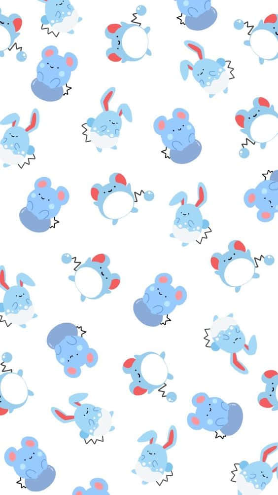 Μοτίβο Azumarill Ταπετσαρία