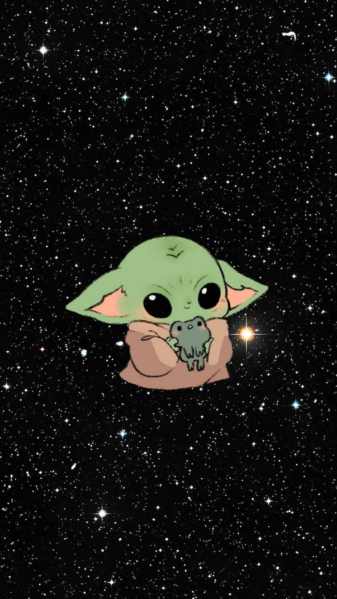 Baby Yoda σε Χαριτωμένο Γαλαξία Ταπετσαρία