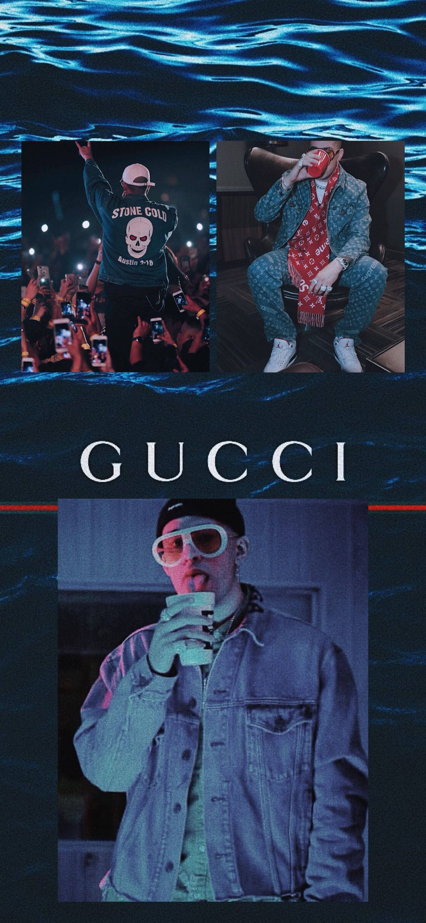 Bad Bunny Gucci Poster Ταπετσαρία