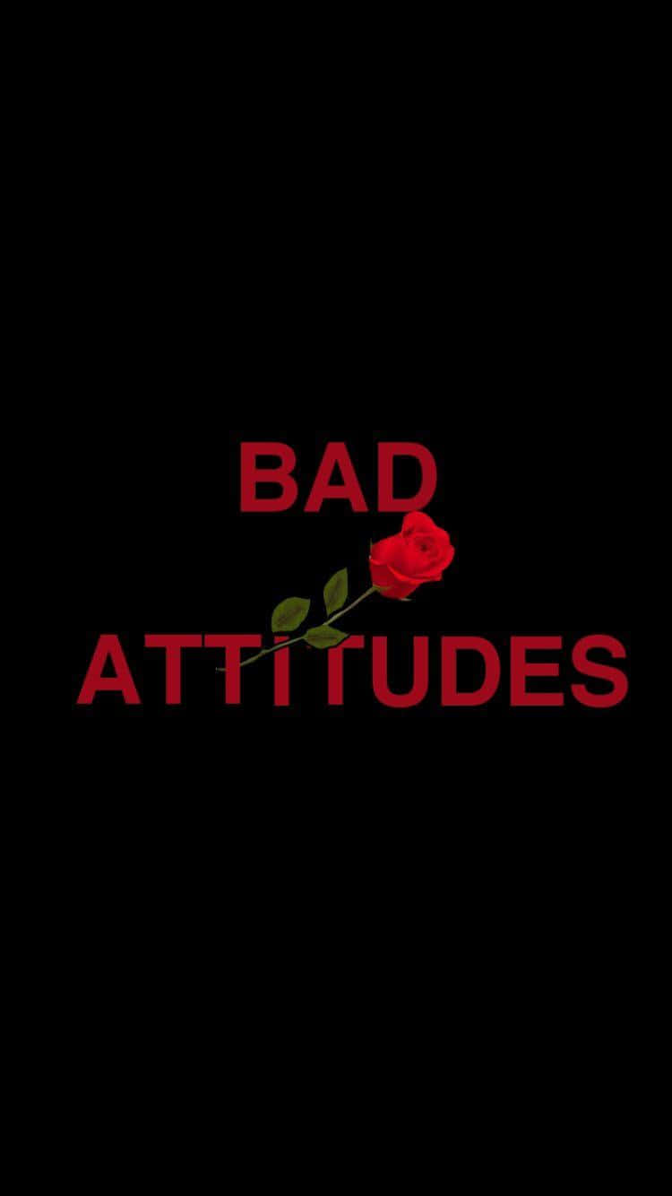 Baddie Attitudes και Κόκκινο Τριαντάφυλλο iPhone Ταπετσαρία