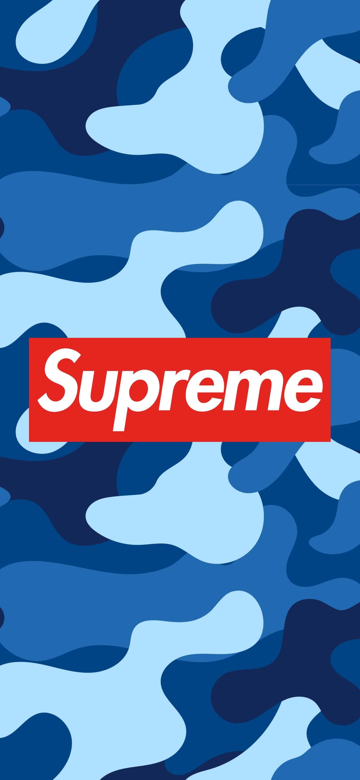 Μια κοντινή φωτογραφία ενός κομψού μπλε BAPE Camo print. Ταπετσαρία