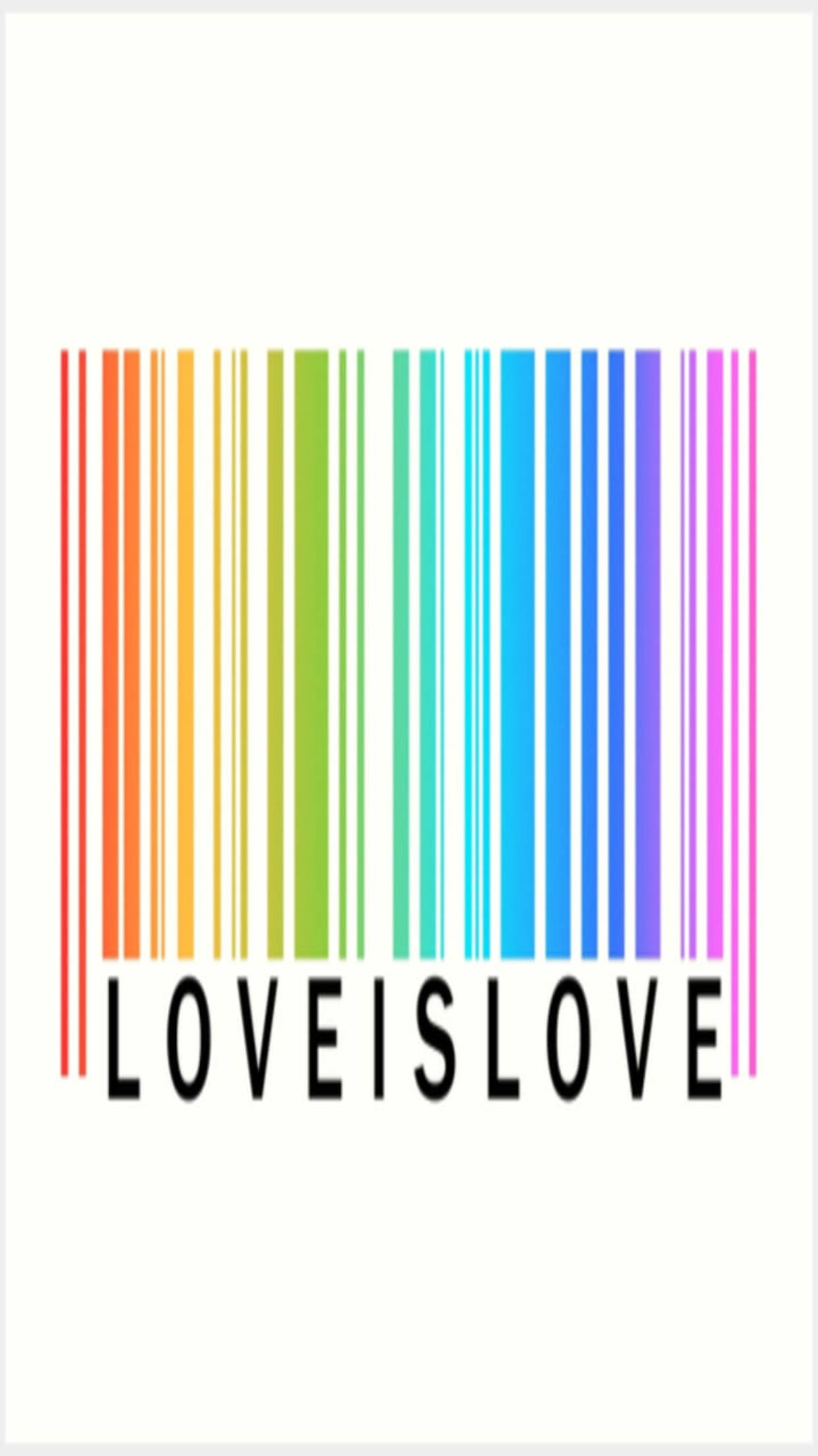 Πολύχρωμο Barcode LGBT Τηλέφωνο Ταπετσαρία