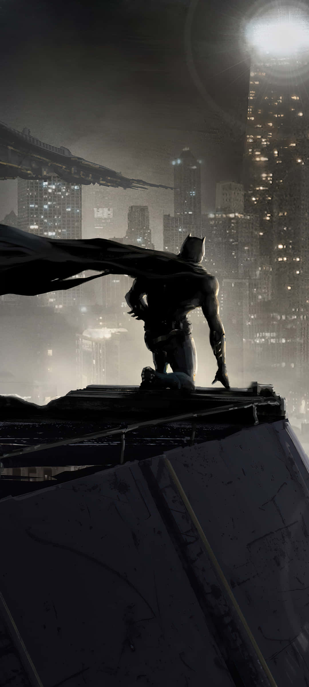 Ουρανόπολη της Πόλης του Batman φωτισμένη από τα αστέρια Ταπετσαρία