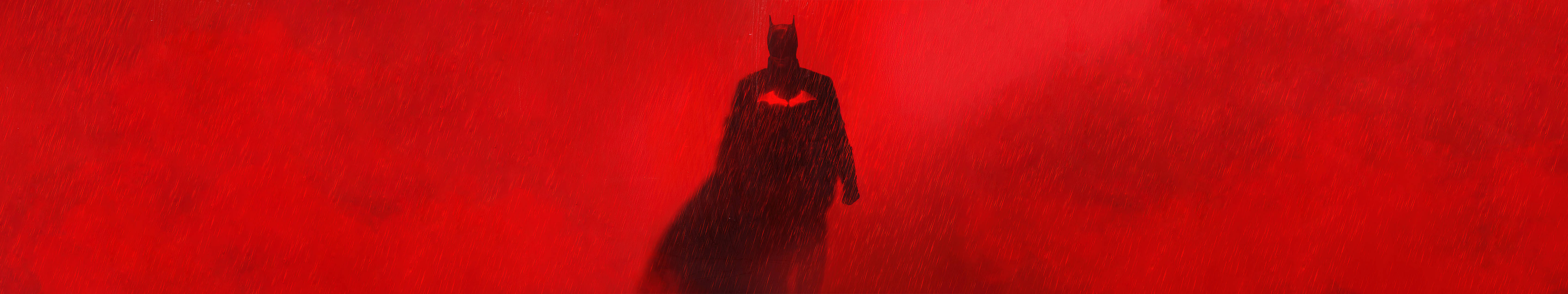 Batman στη Βροχή Τριπλή Οθόνη Ταπετσαρία
