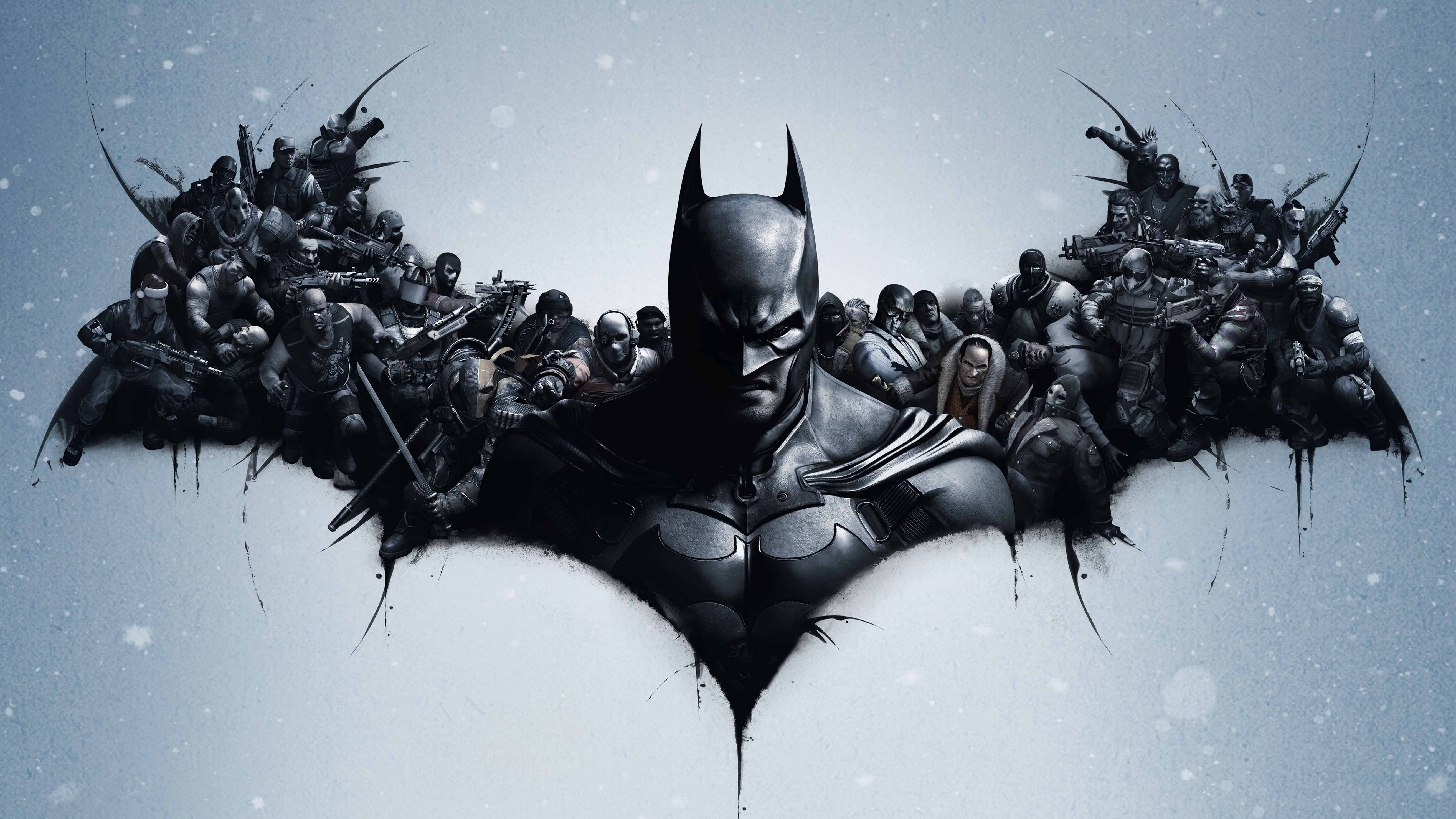 Καλλιτεχνικό Λογότυπο Batman Arkham City 4K Ταπετσαρία