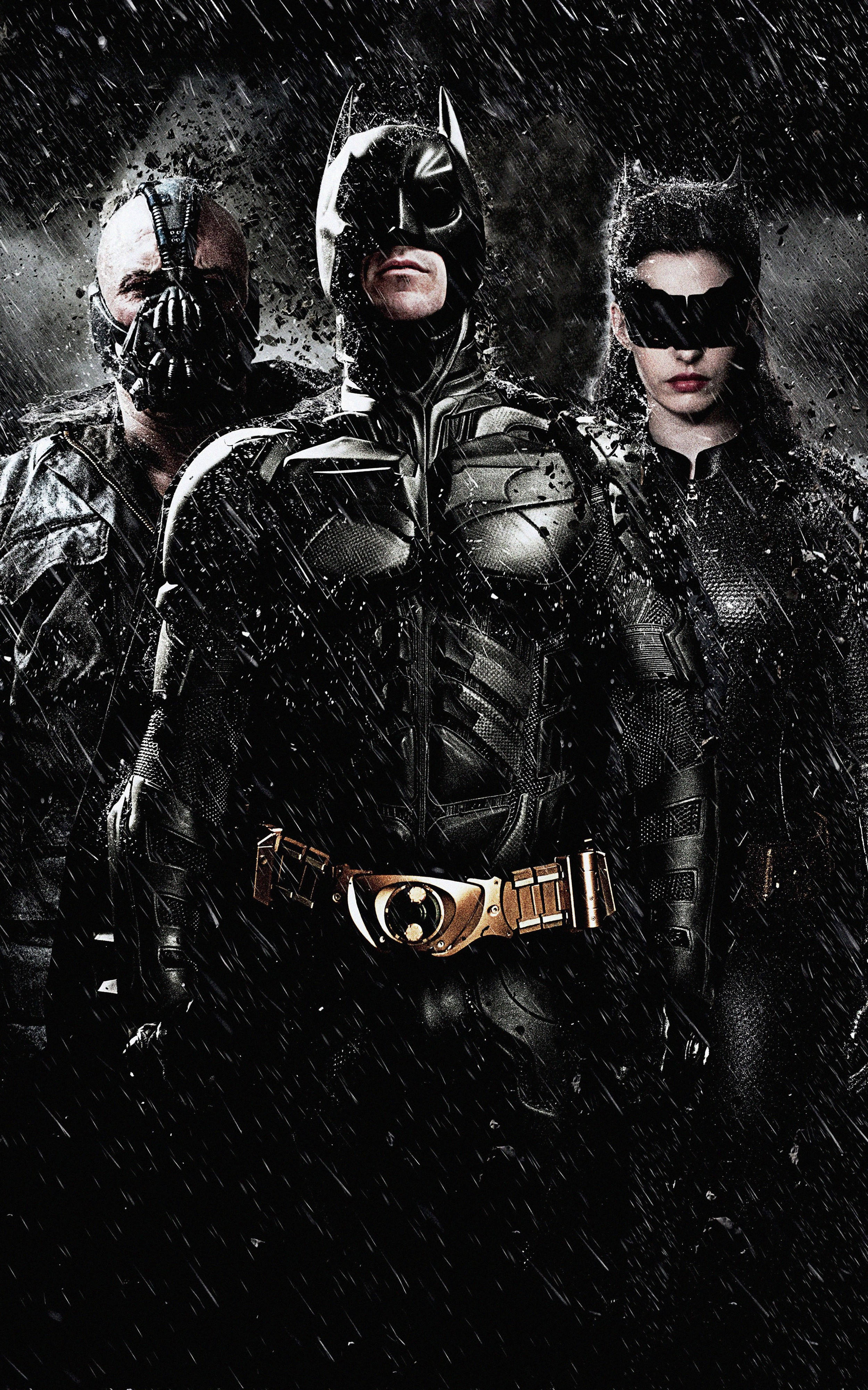 Ο Σκοτεινός Ιππότης Batman, Bane και Cat Woman Ταπετσαρία