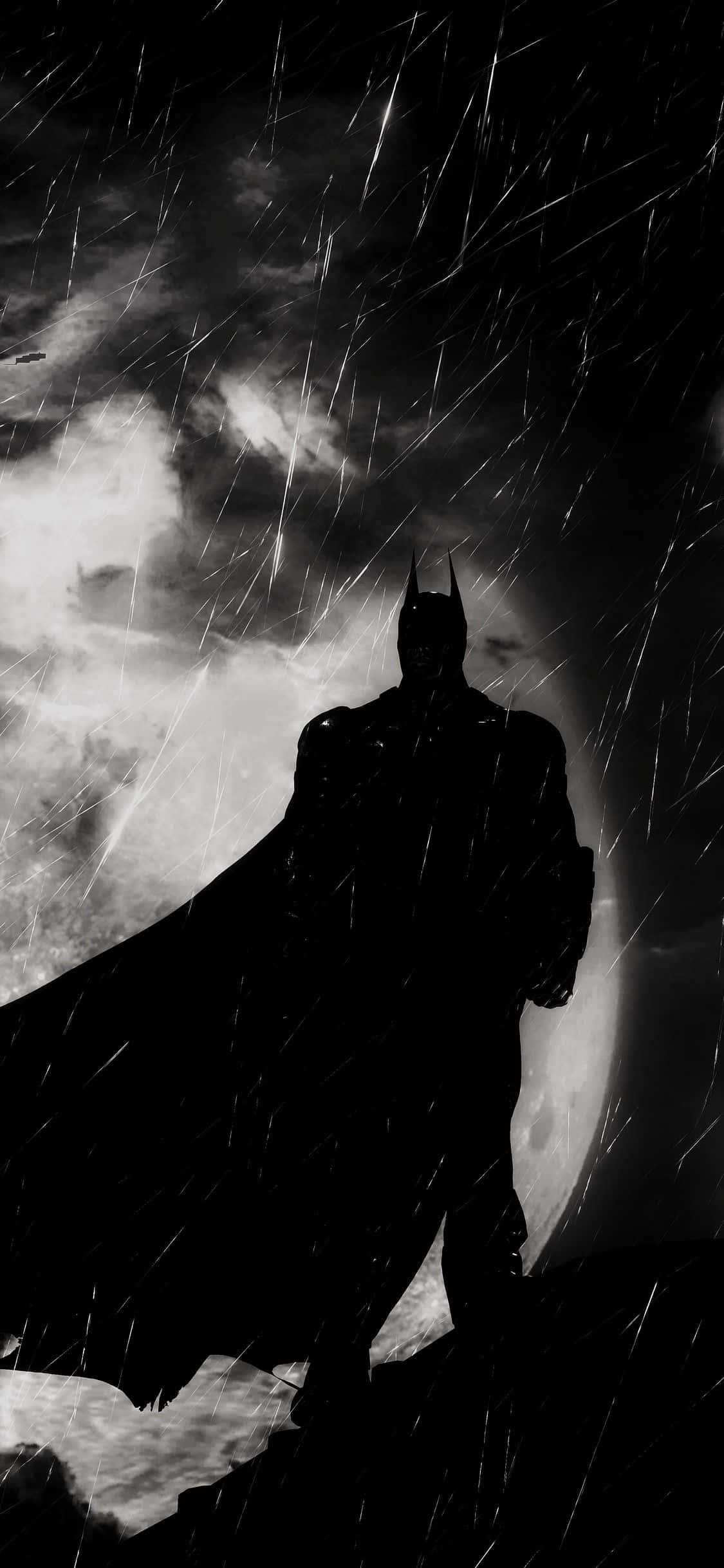 Αισθητική Batman σε ασπρόμαυρο Ταπετσαρία