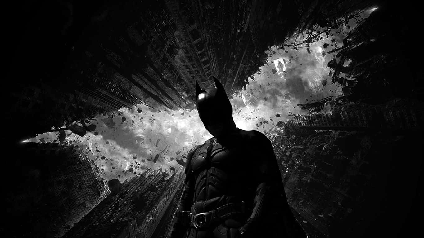 Ψηφιακή Τέχνη Batman από Χαμηλή Γωνία για Laptop Ταπετσαρία