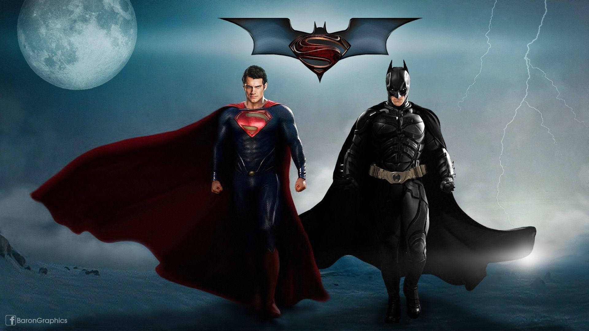 Λογότυπο Batman και Superman Ταπετσαρία