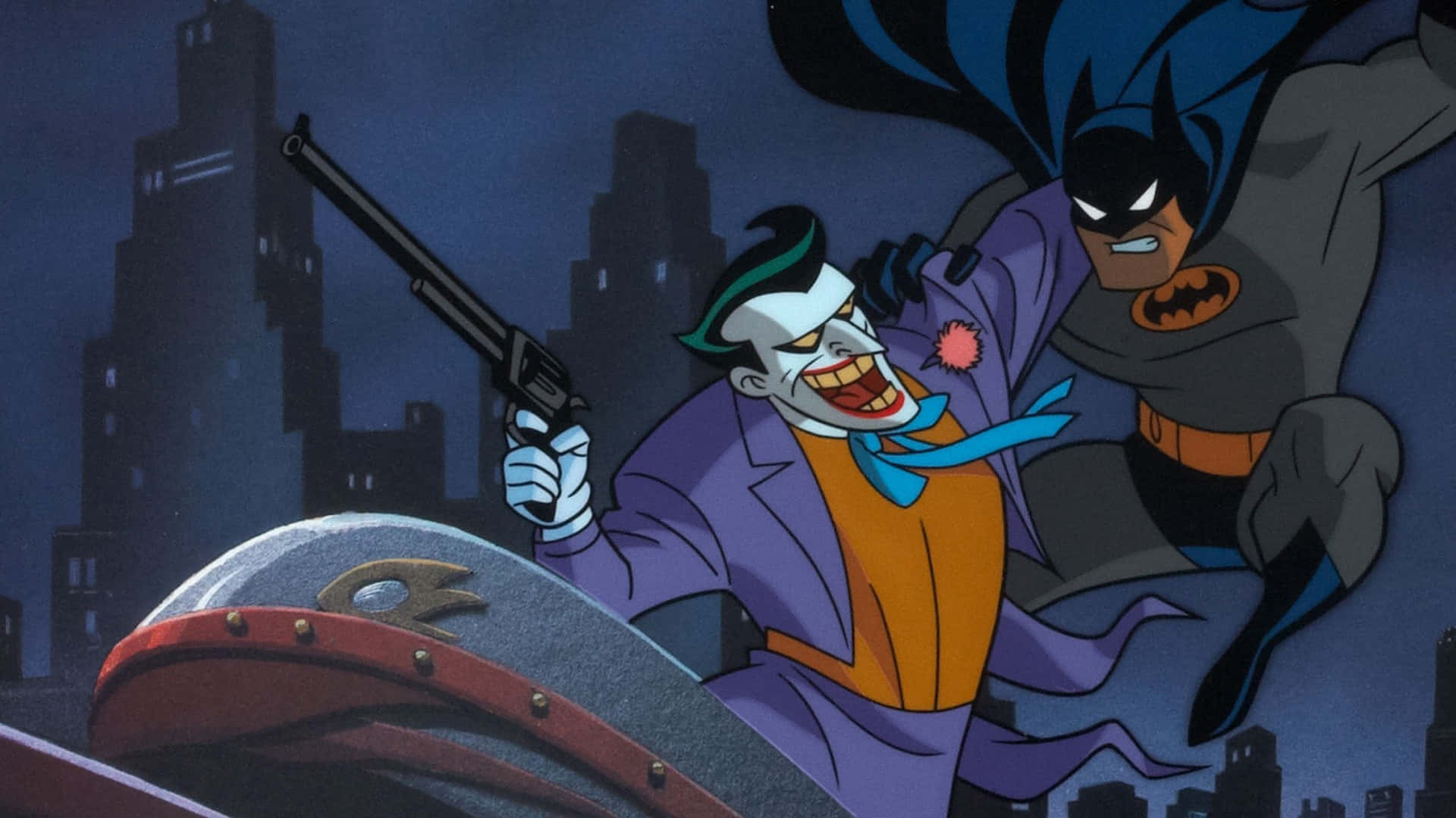 Ο Τζόκερ του Batman: The Animated Series κρατάει όπλο Ταπετσαρία