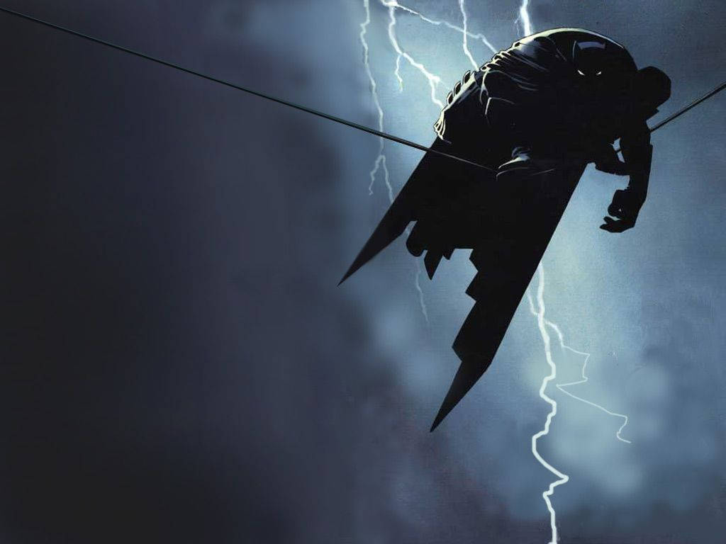 Ταπετσαρία Batman σε σύρμα με αστραπές — Batman Ταπετσαρία