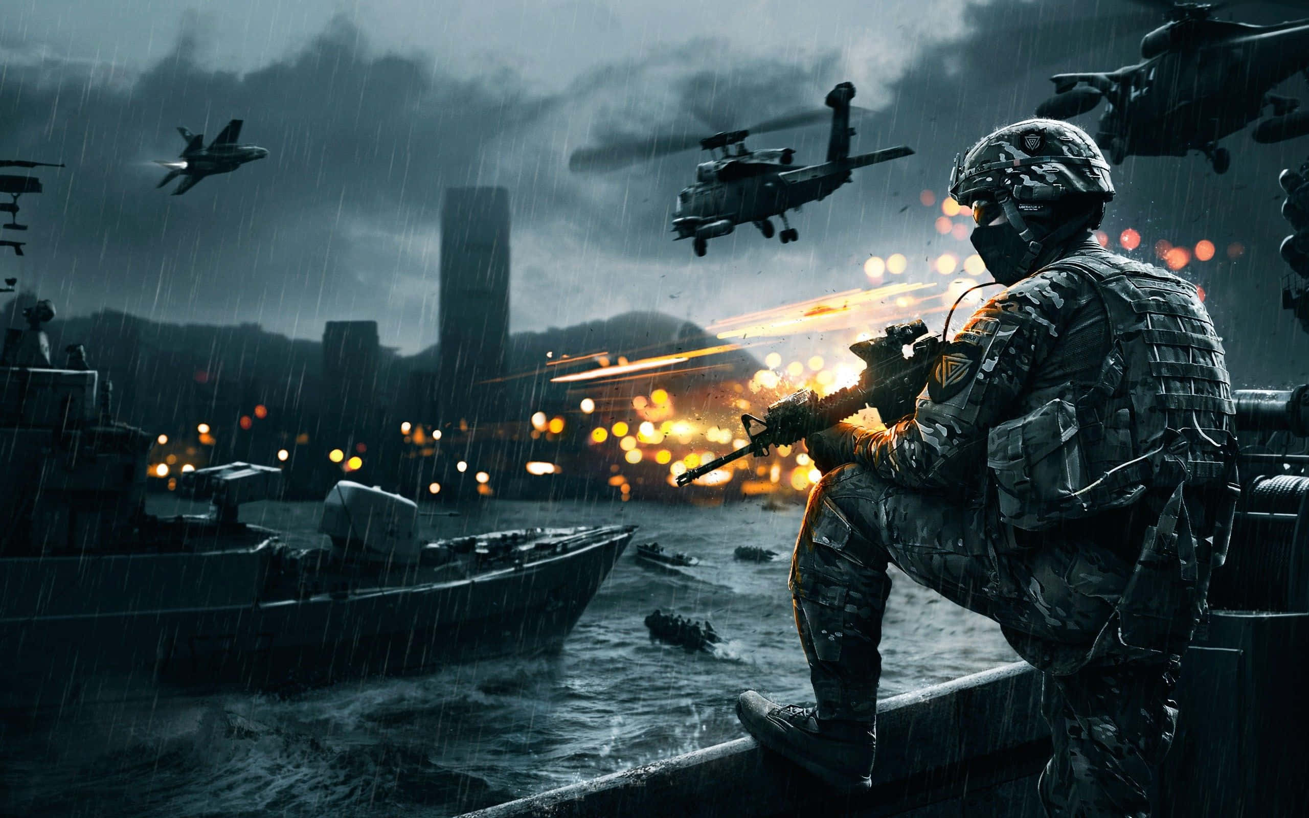 Battlefield 4 Παράκτιο Στρατιωτικό Desktop Ταπετσαρία