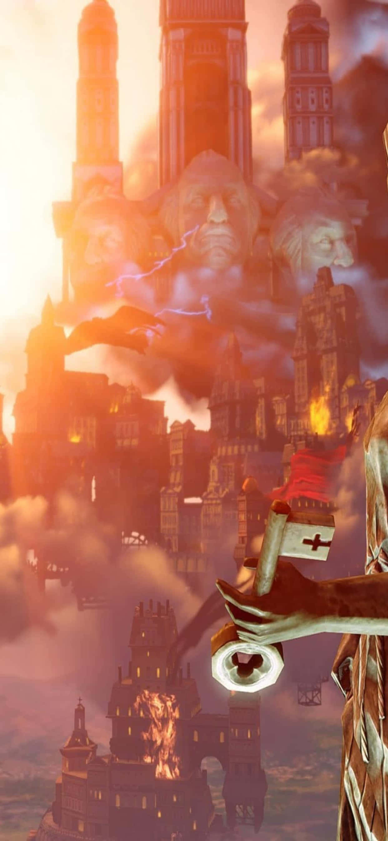 Πεδίο Μάχης iPhone Xs Max Bioshock Infinite Φόντο Ταπετσαρία