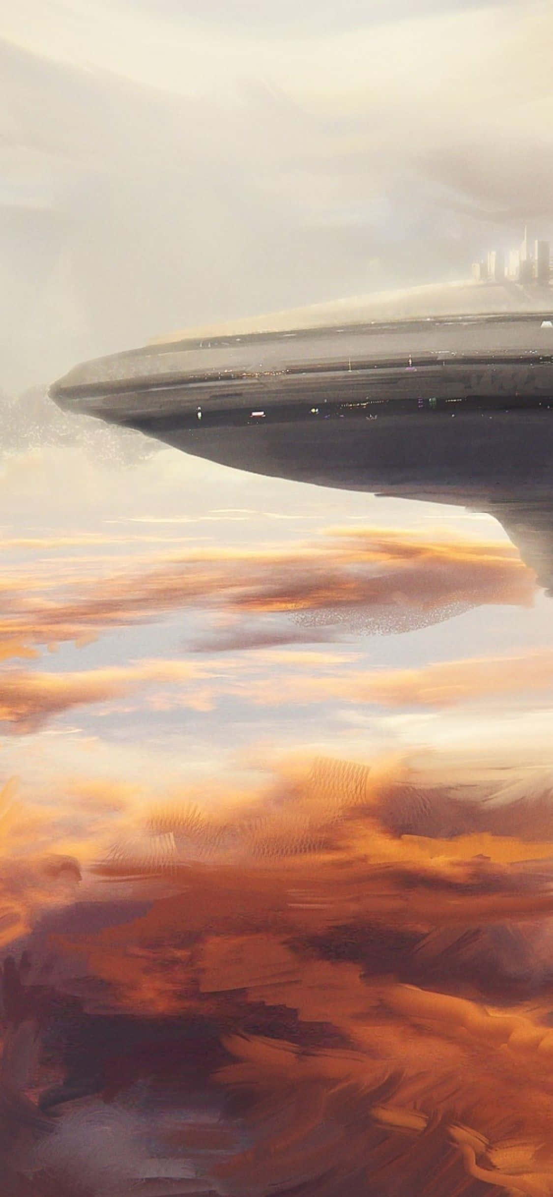 Ομορφιά του Bespin με σύννεφα από πάνω Ταπετσαρία