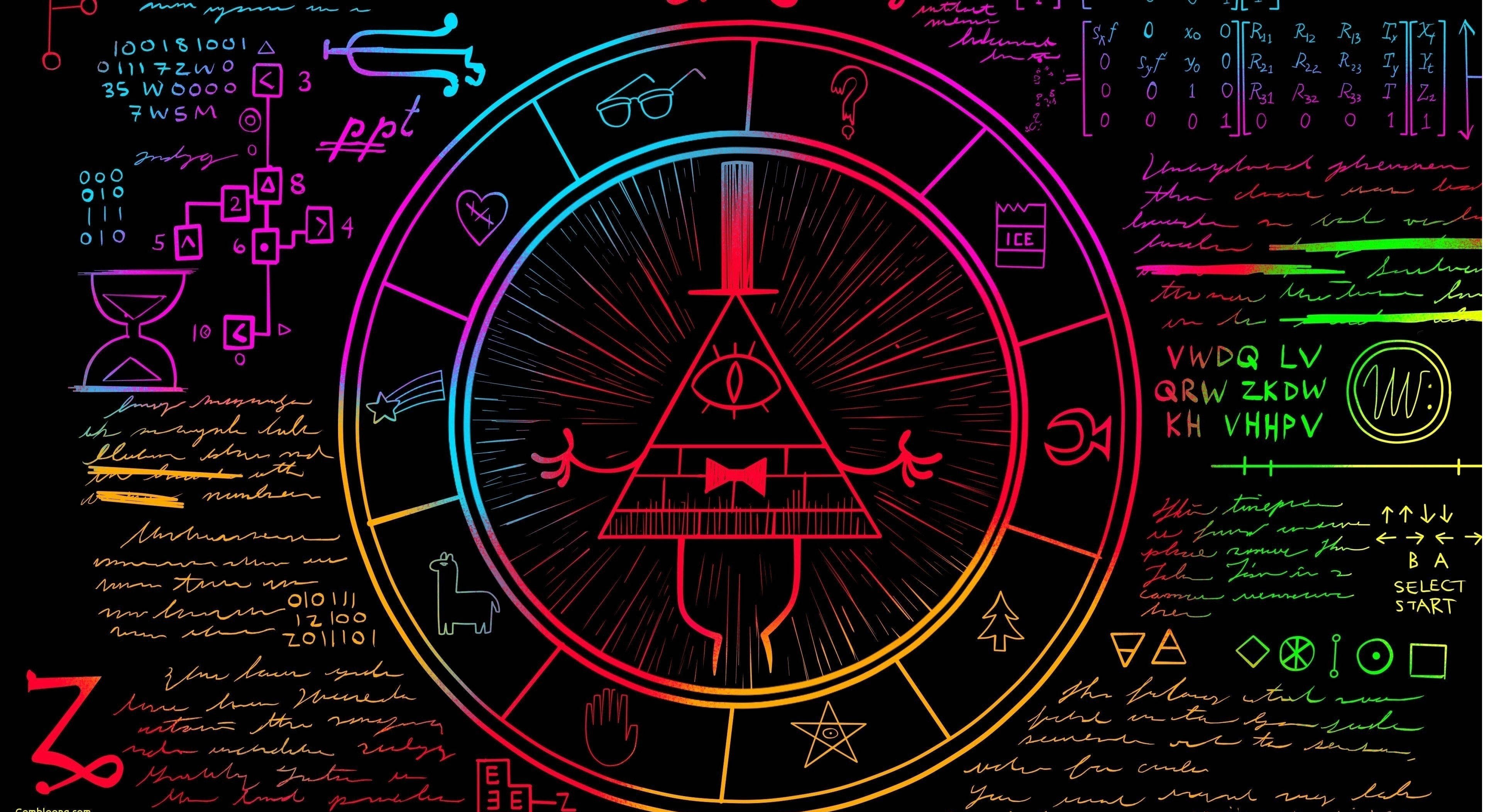 Αισθητικός Bill Cipher Φορητός Υπολογιστής Ταπετσαρία