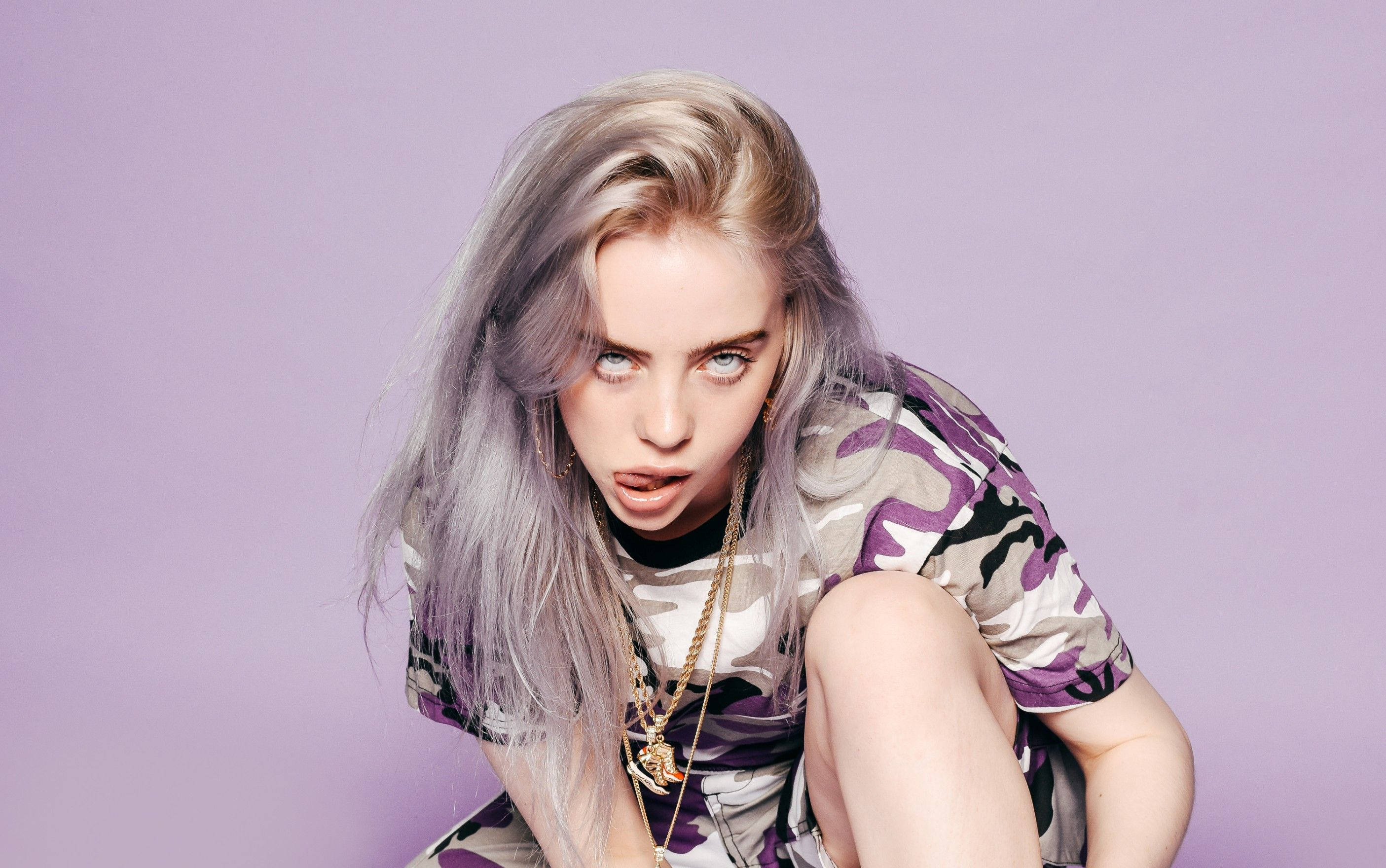 Αισθητική Billie Eilish Μωβ Αισθητική Ταπετσαρία