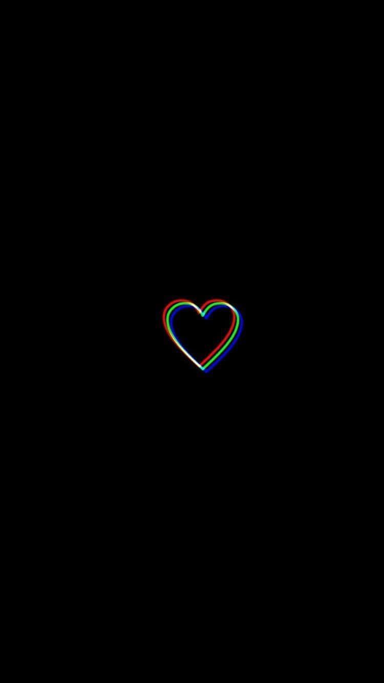 Αγκάλιασε το Σκοτάδι - Black Heart Ταπετσαρία iPhone Ταπετσαρία