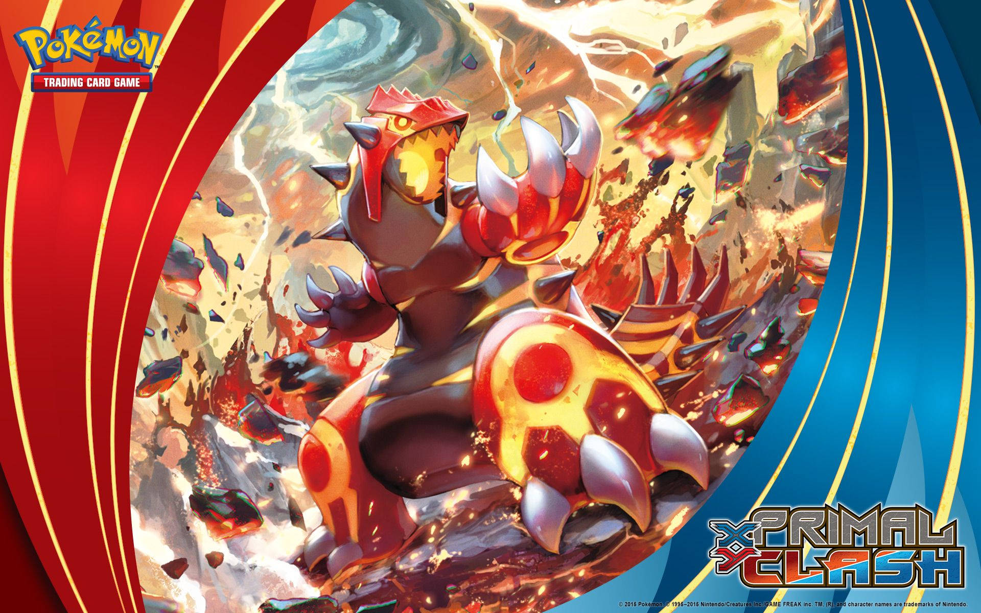 Pokemon Φωτιάς σε μια φλογερή μάχη στο πεδίο της μάχης. — Pokemon Ταπετσαρία