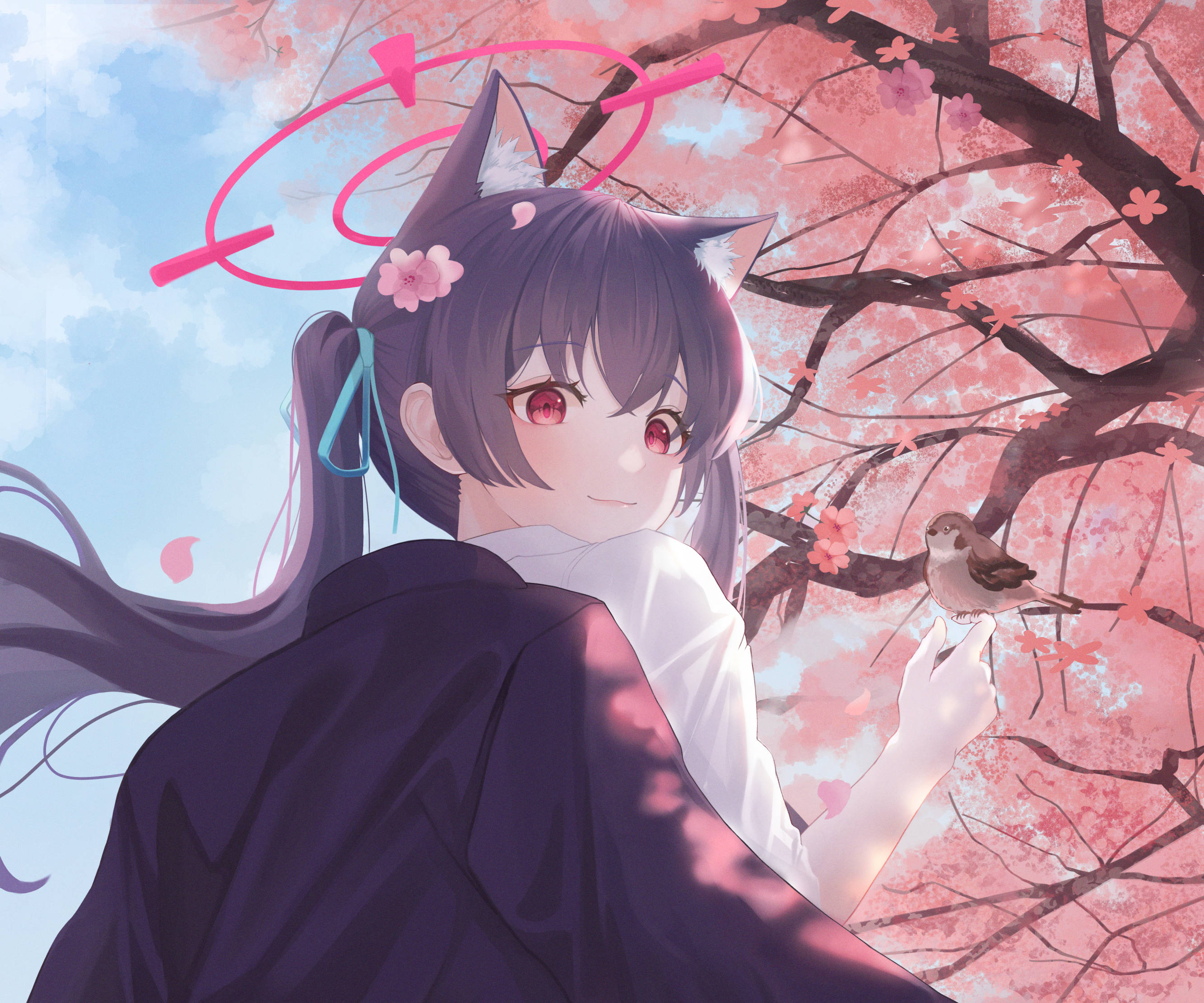 Blue Archive Kuromi Serika Άνθος Κερασιάς Ταπετσαρία