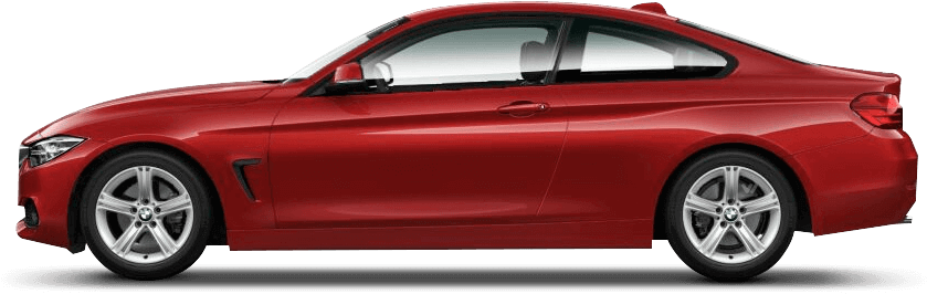 Κόκκινο BMW Σειρά 4 Κουπέ Πλάγια Όψη Ταπετσαρία