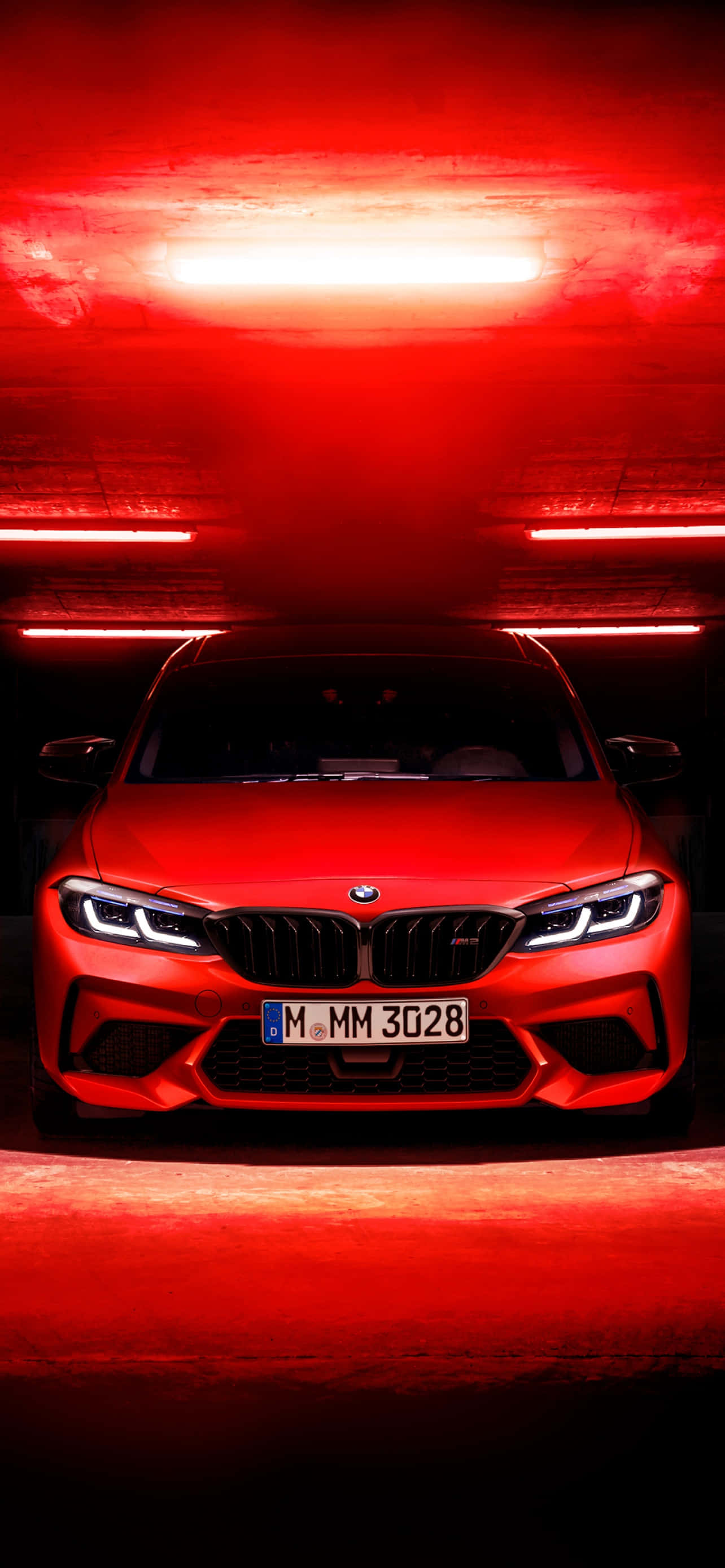 BMW Φόντο Έντονο Κόκκινο Χρώμα Ταπετσαρία