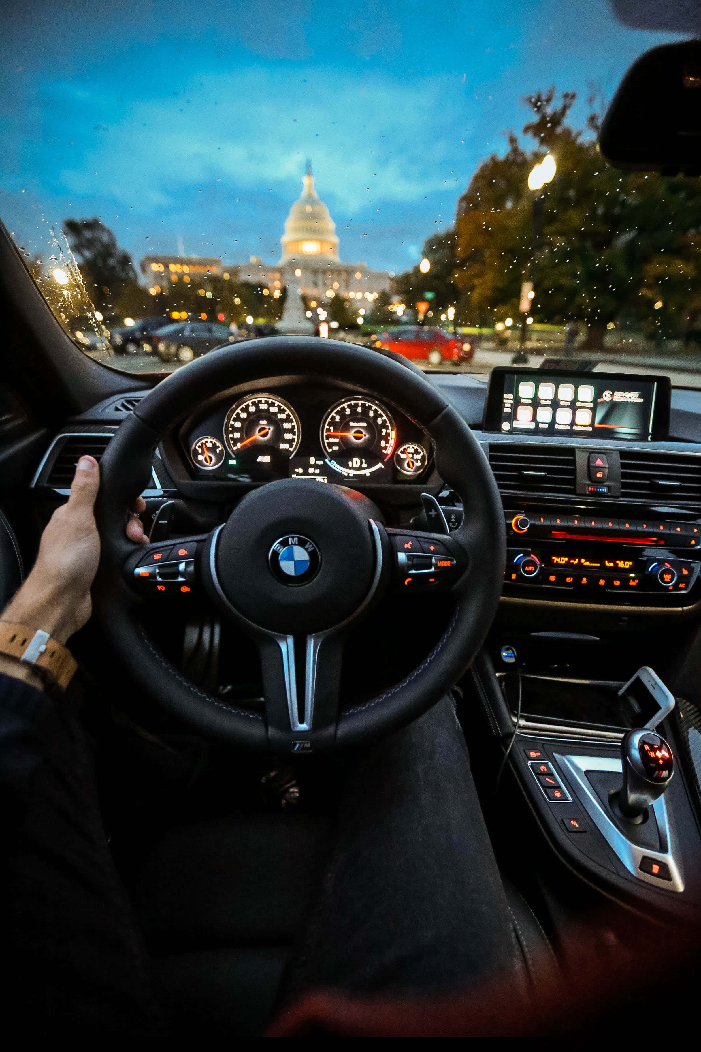 Φόντο BMW Κρατώντας Τιμόνι Ταπετσαρία