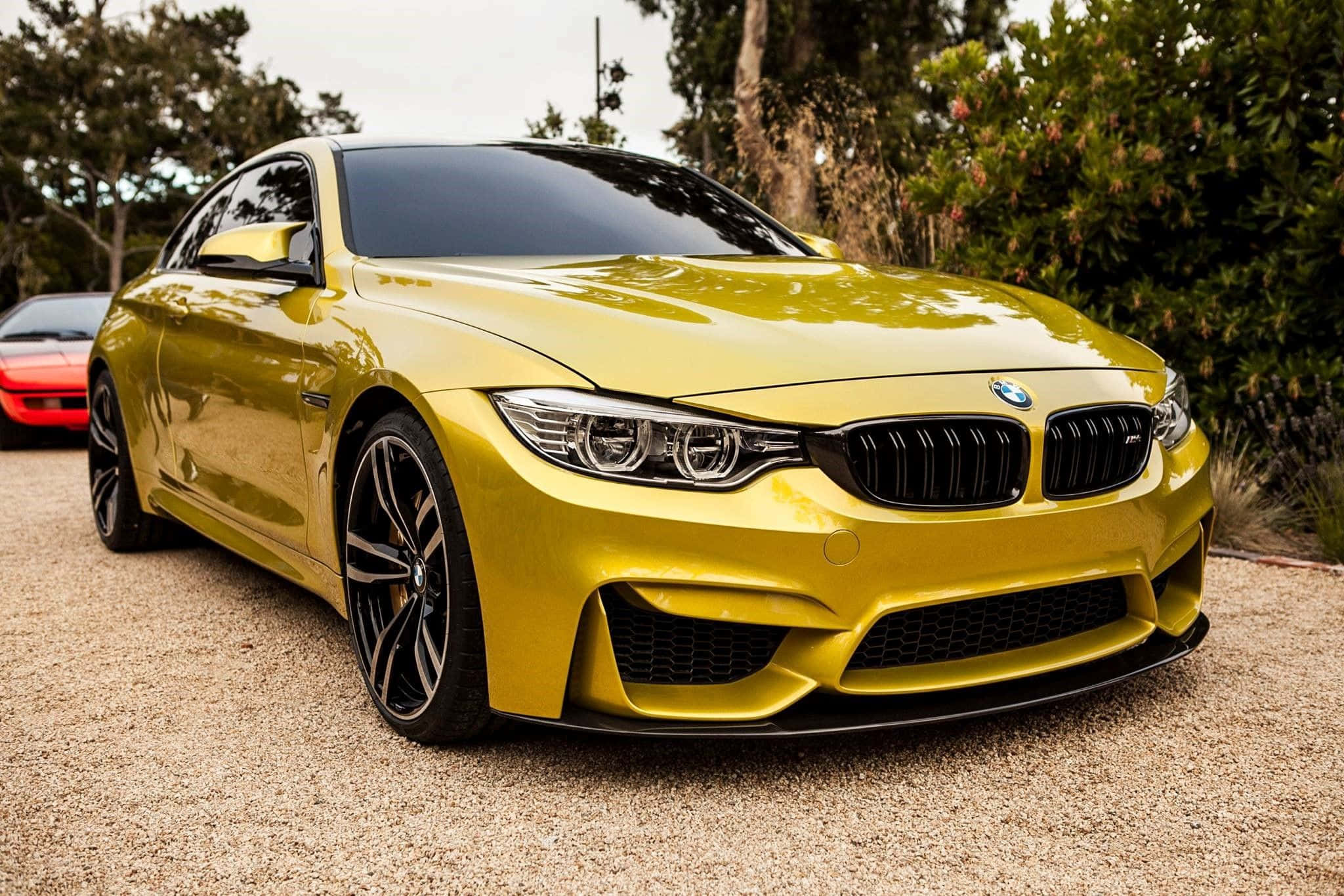 Χρυσή Πολυτελής BMW Ταπετσαρία