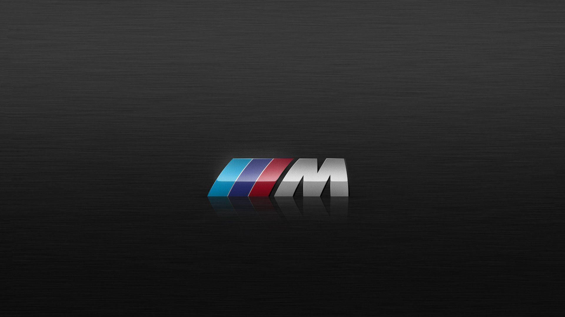 BMW M Λογότυπο Μαύρη Υφή Ξύλου Ταπετσαρία