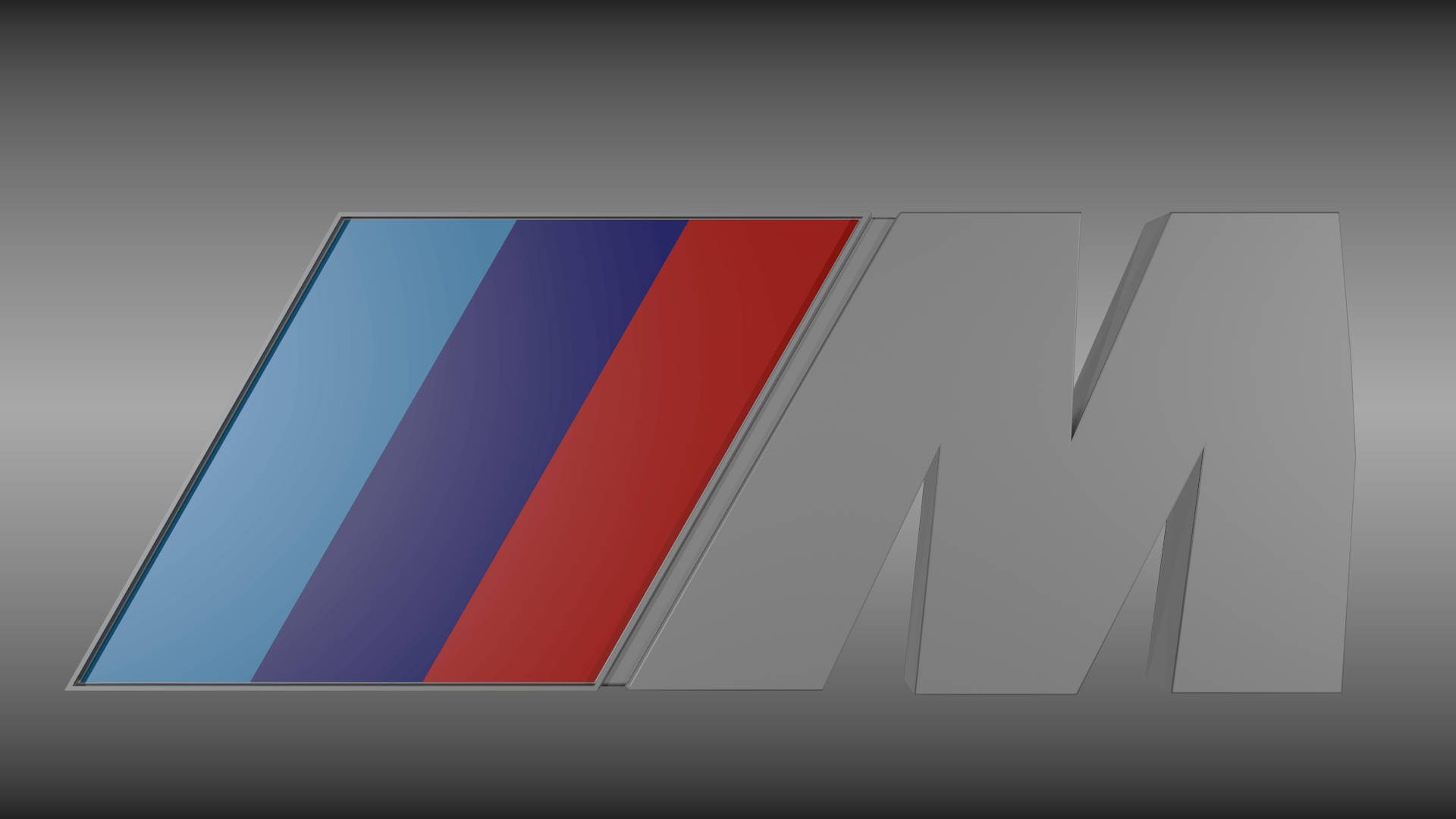 BMW M Λογότυπο σε Γκρι Ταπετσαρία