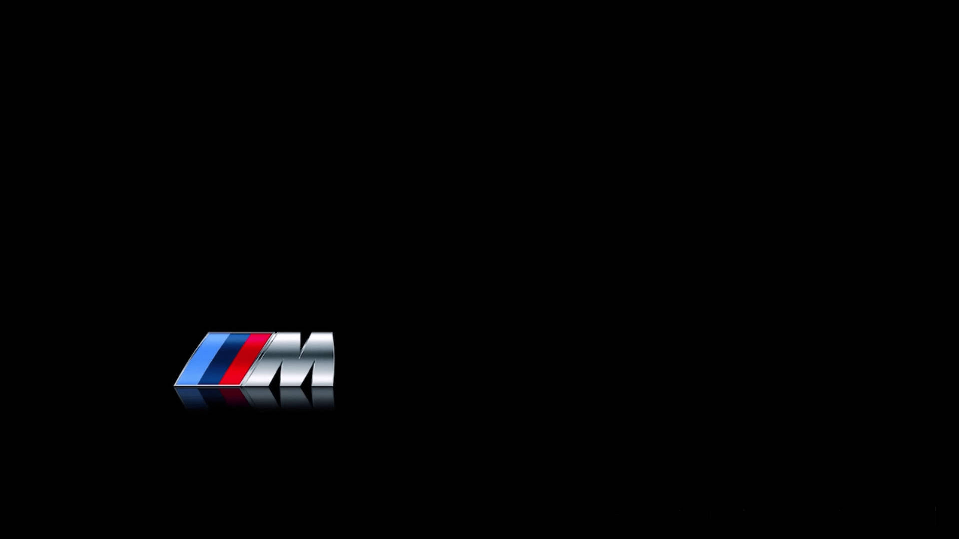 Απλό Μαύρο Λογότυπο BMW M Ταπετσαρία