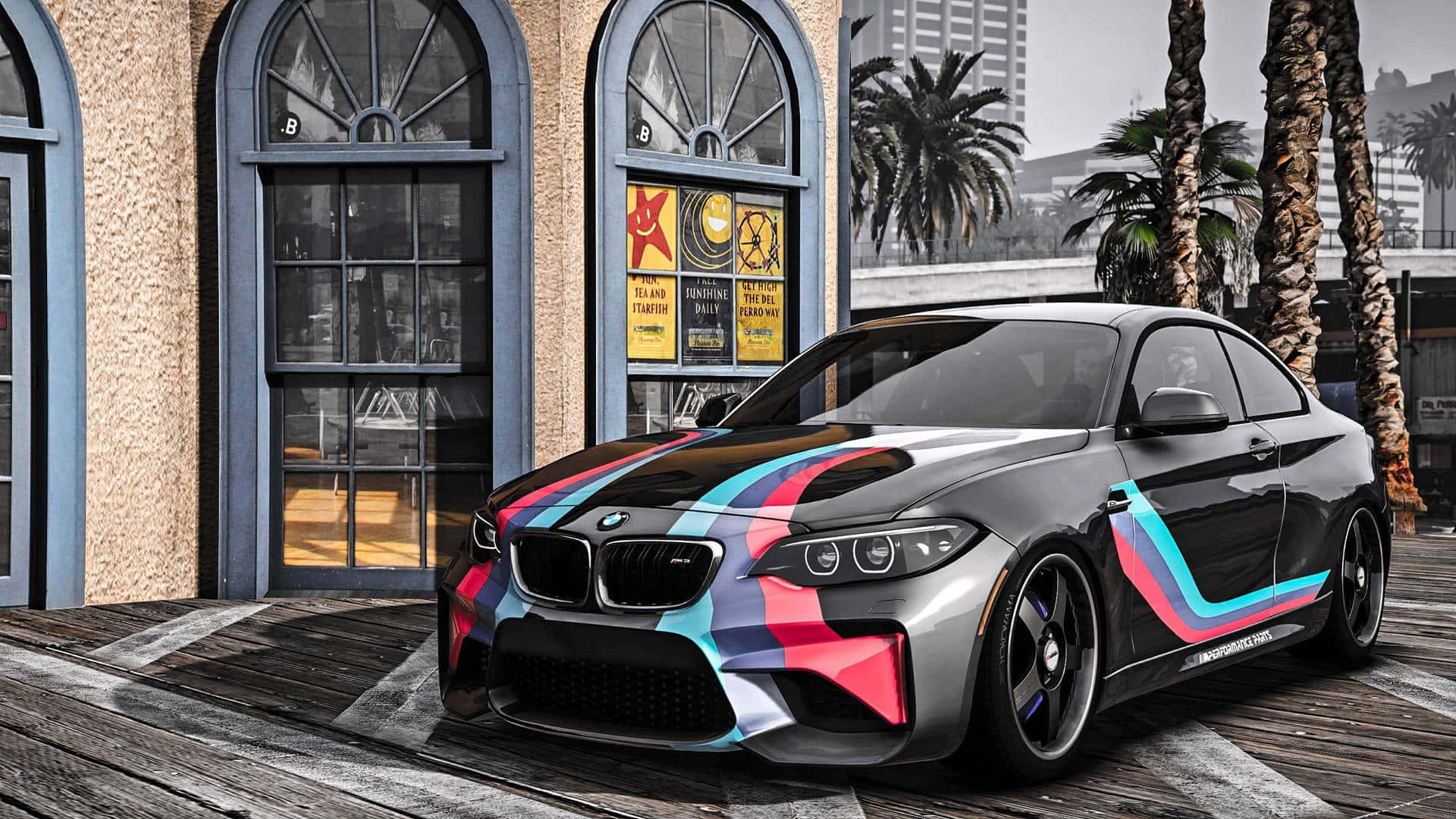 Μαύρο BMW M2 1920x1080 Φόντο M Series Ταπετσαρία